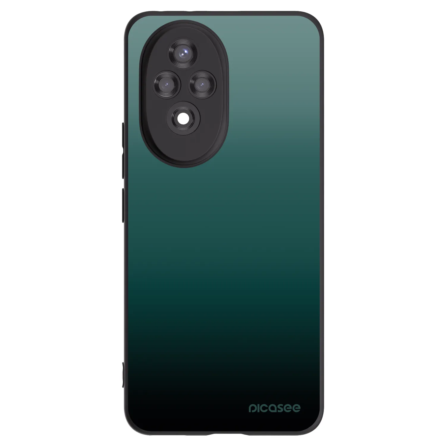 Picasee silikonowe czarne etui na Honor 200 Pro 5G - Verdant Fade