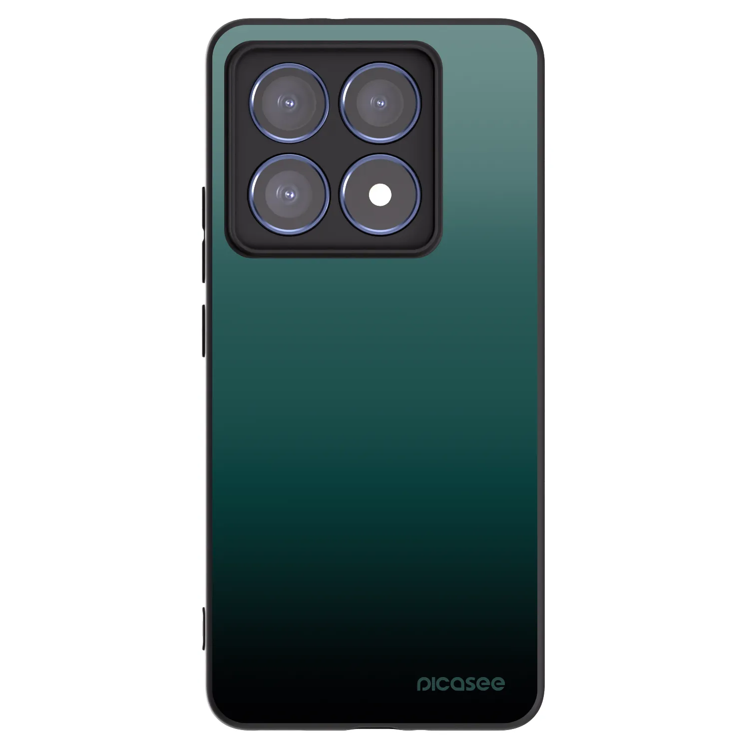 Picasee silikonowe czarne etui na Xiaomi 14T Pro - Verdant Fade