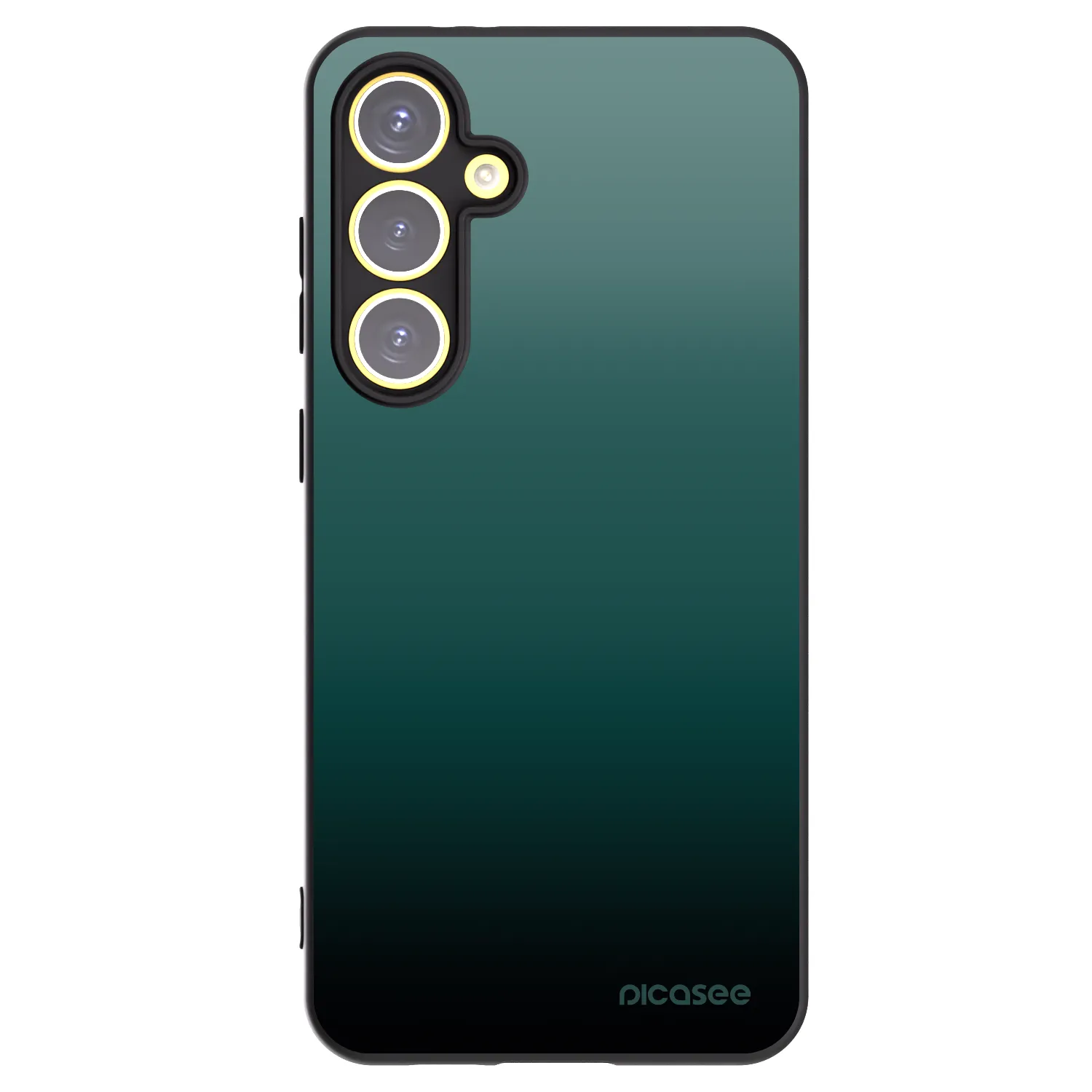 Picasee silikonowe czarne etui na Samsung Galaxy S24 FE S721B - Verdant Fade