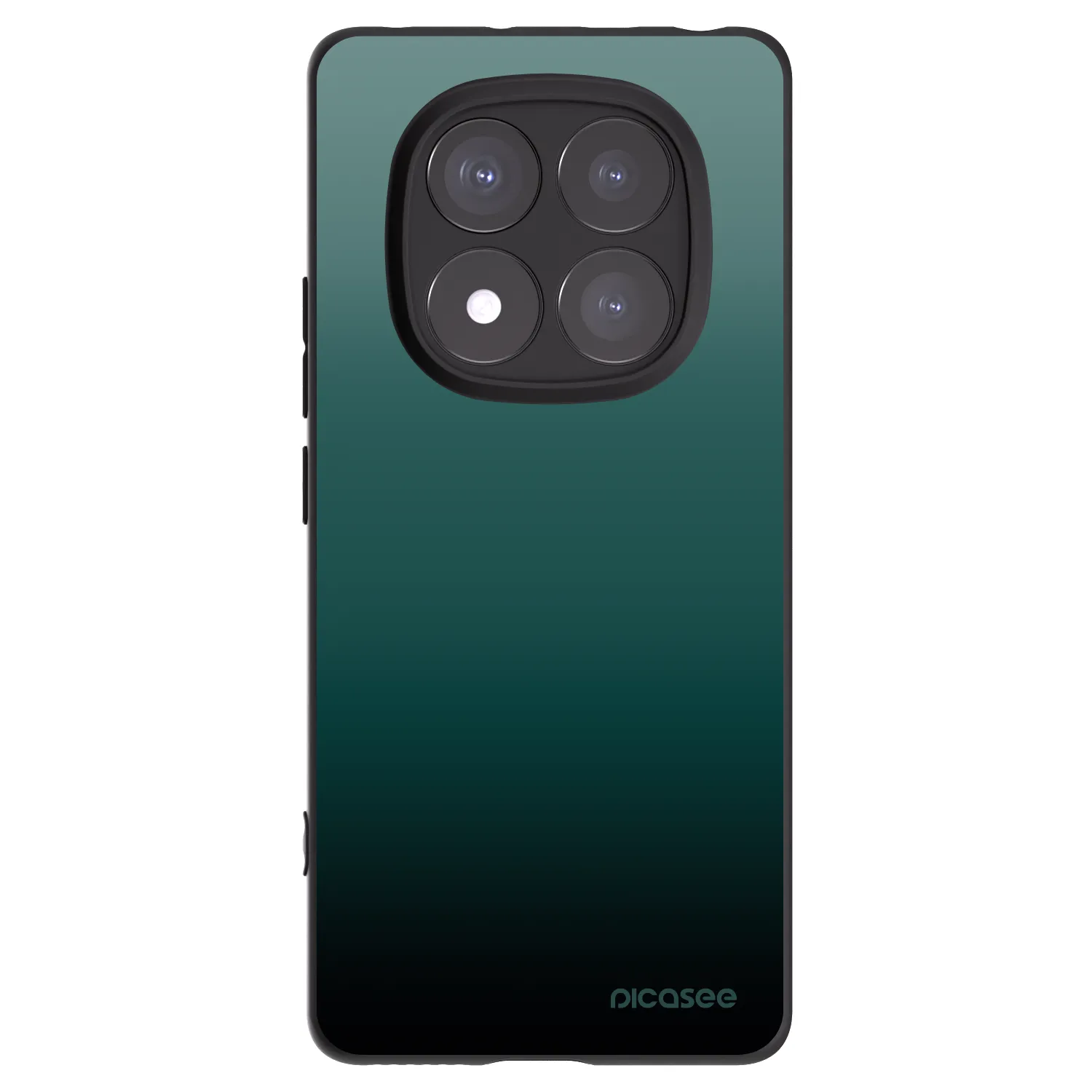 Picasee silikonowe czarne etui na Xiaomi Redmi Note 14 Pro 5G - Verdant Fade