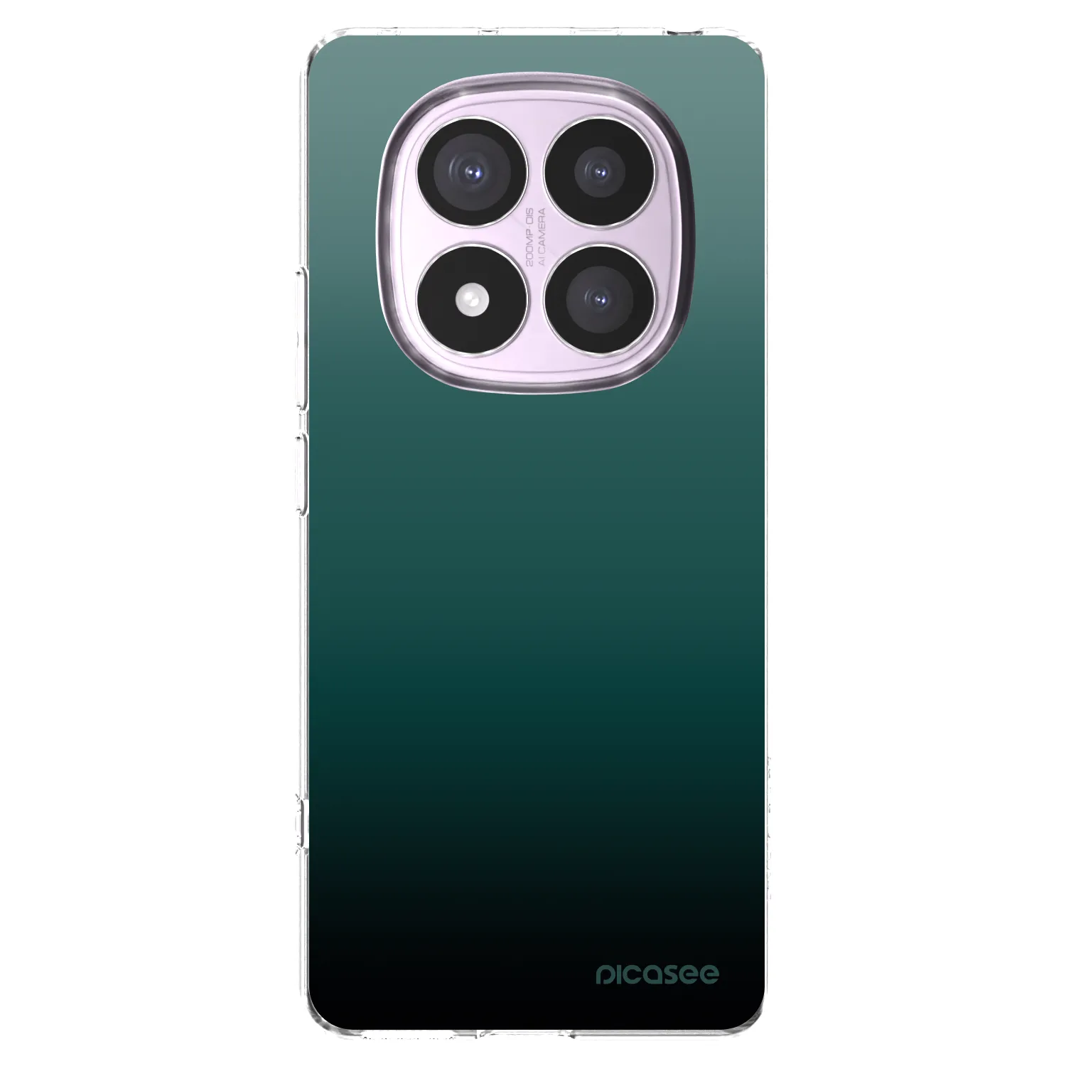 Picasee silikonowe przeźroczyste etui na Xiaomi Redmi Note 14 Pro 5G - Verdant Fade