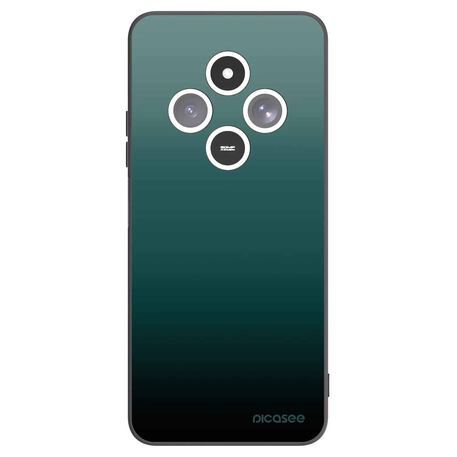 Picasee silikonowe czarne etui na Xiaomi Redmi 14C - Verdant Fade