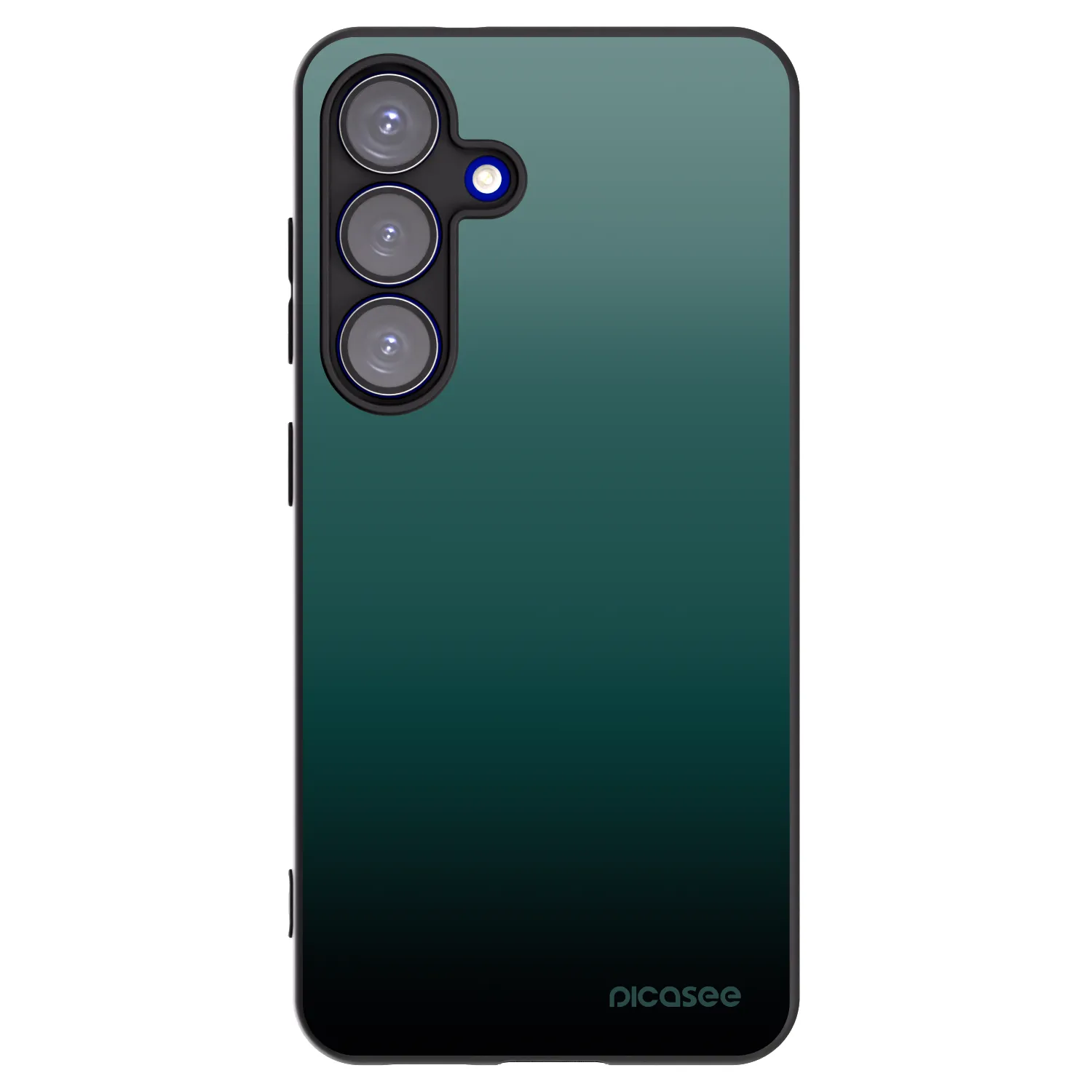 Picasee silikonowe czarne etui na Samsung Galaxy S25 5G - Verdant Fade