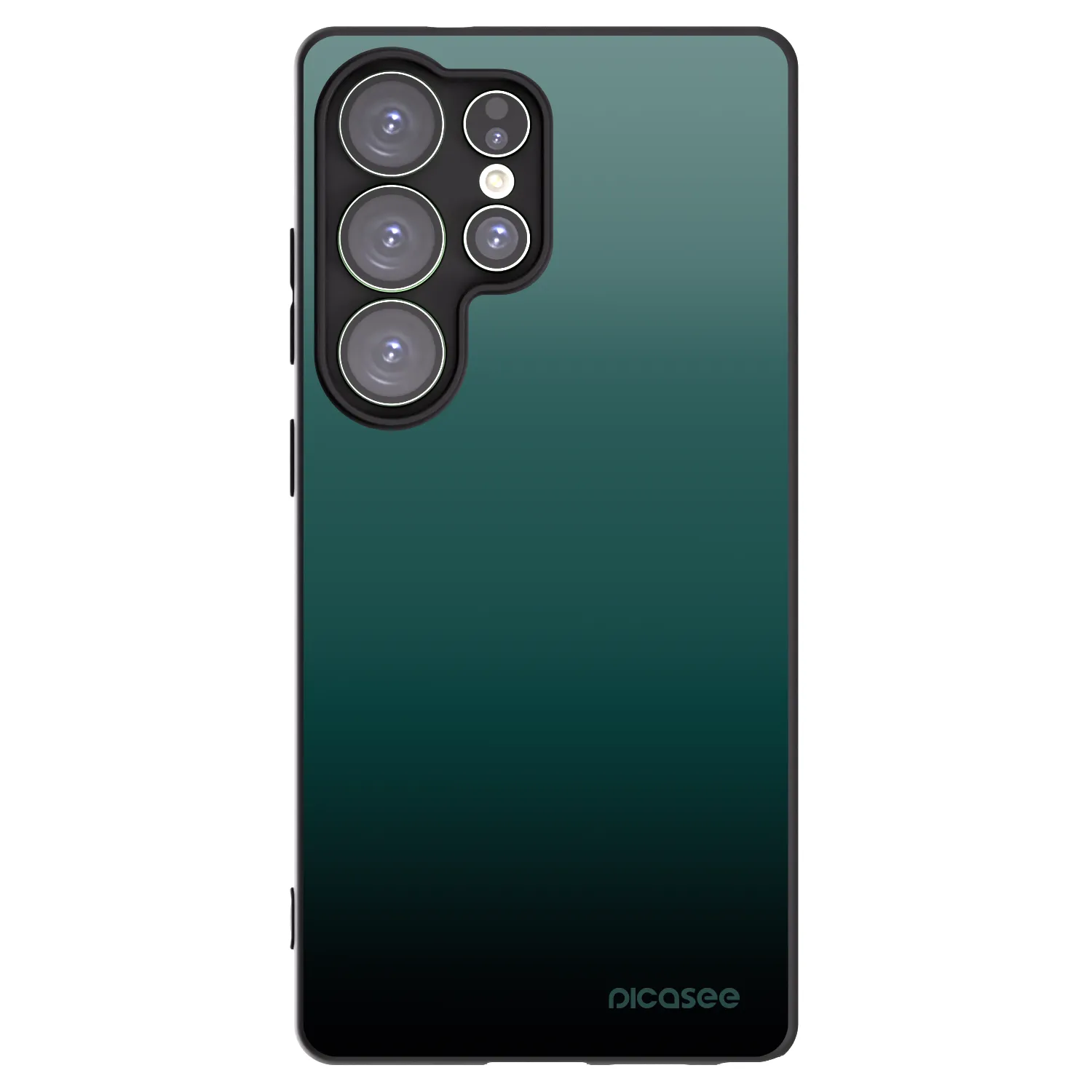 Picasee silikonowe czarne etui na Samsung Galaxy S25 Ultra 5G - Verdant Fade