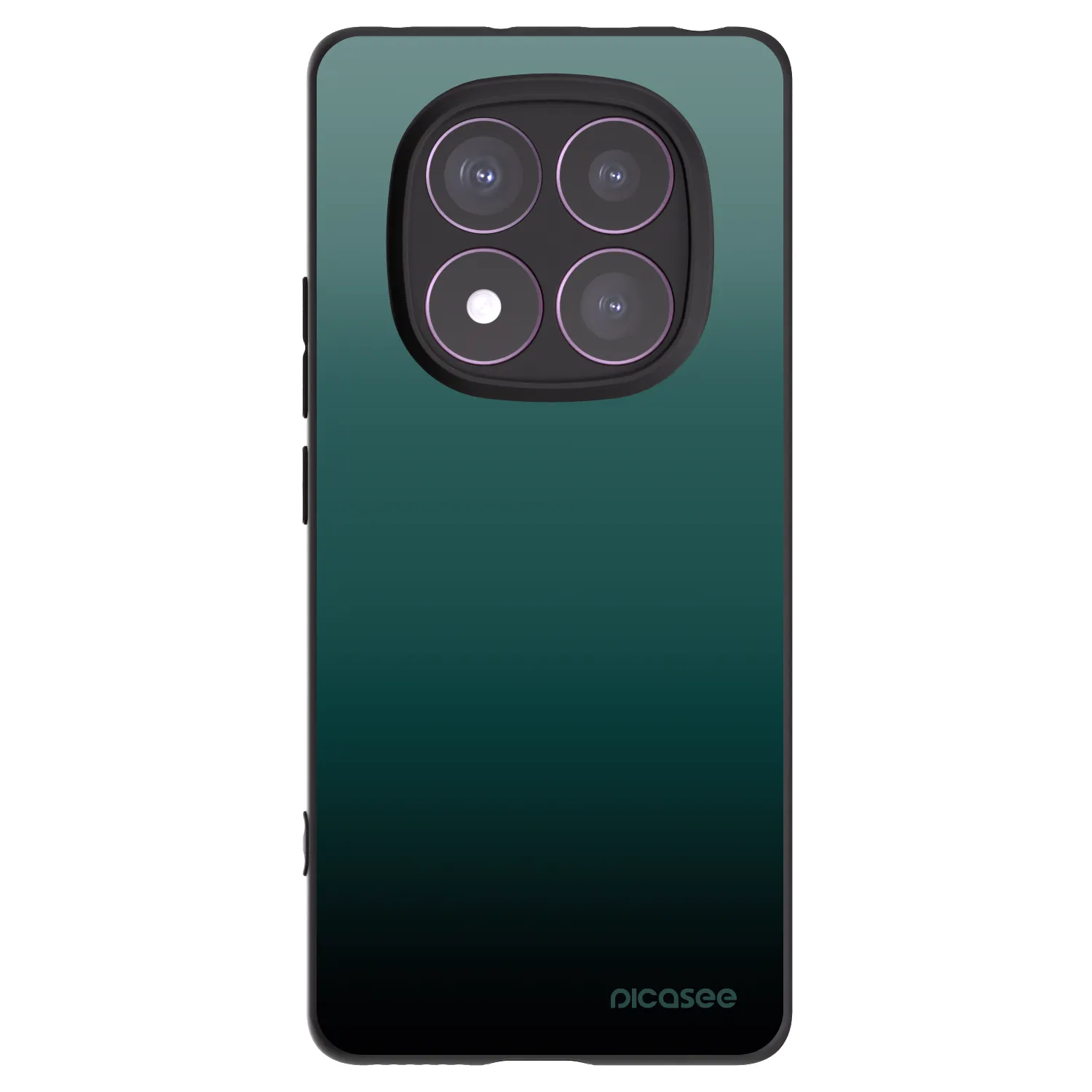Picasee silikonowe czarne etui na Xiaomi Redmi Note 14 Pro 4G - Verdant Fade