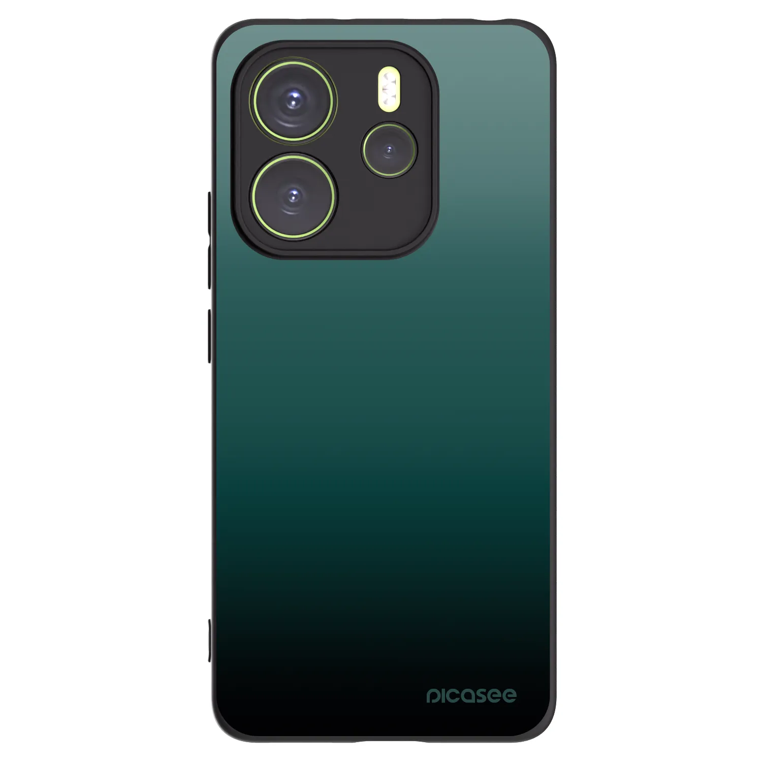 Picasee silikonowe czarne etui na Xiaomi Redmi Note 14 4G - Verdant Fade
