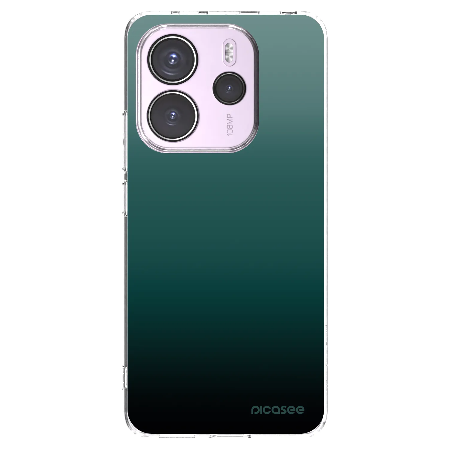 Picasee silikonowe przeźroczyste etui na Xiaomi Redmi Note 14 4G - Verdant Fade