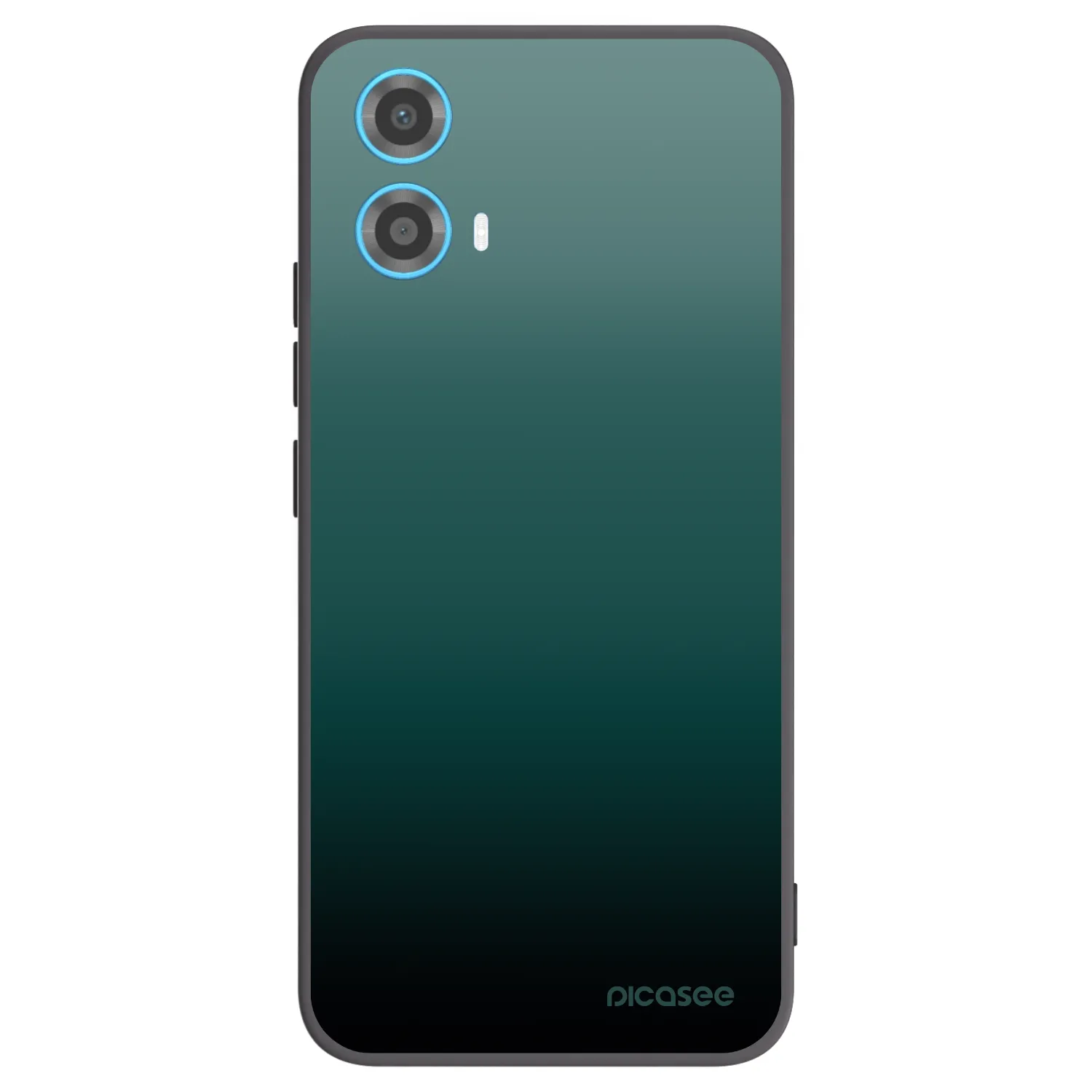 Picasee silikonowe czarne etui na Motorola Moto G34 5G - Verdant Fade