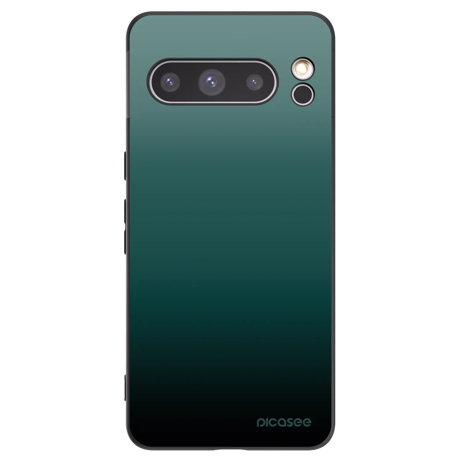 Picasee silikonowe czarne etui na Google Pixel 8 Pro - Verdant Fade