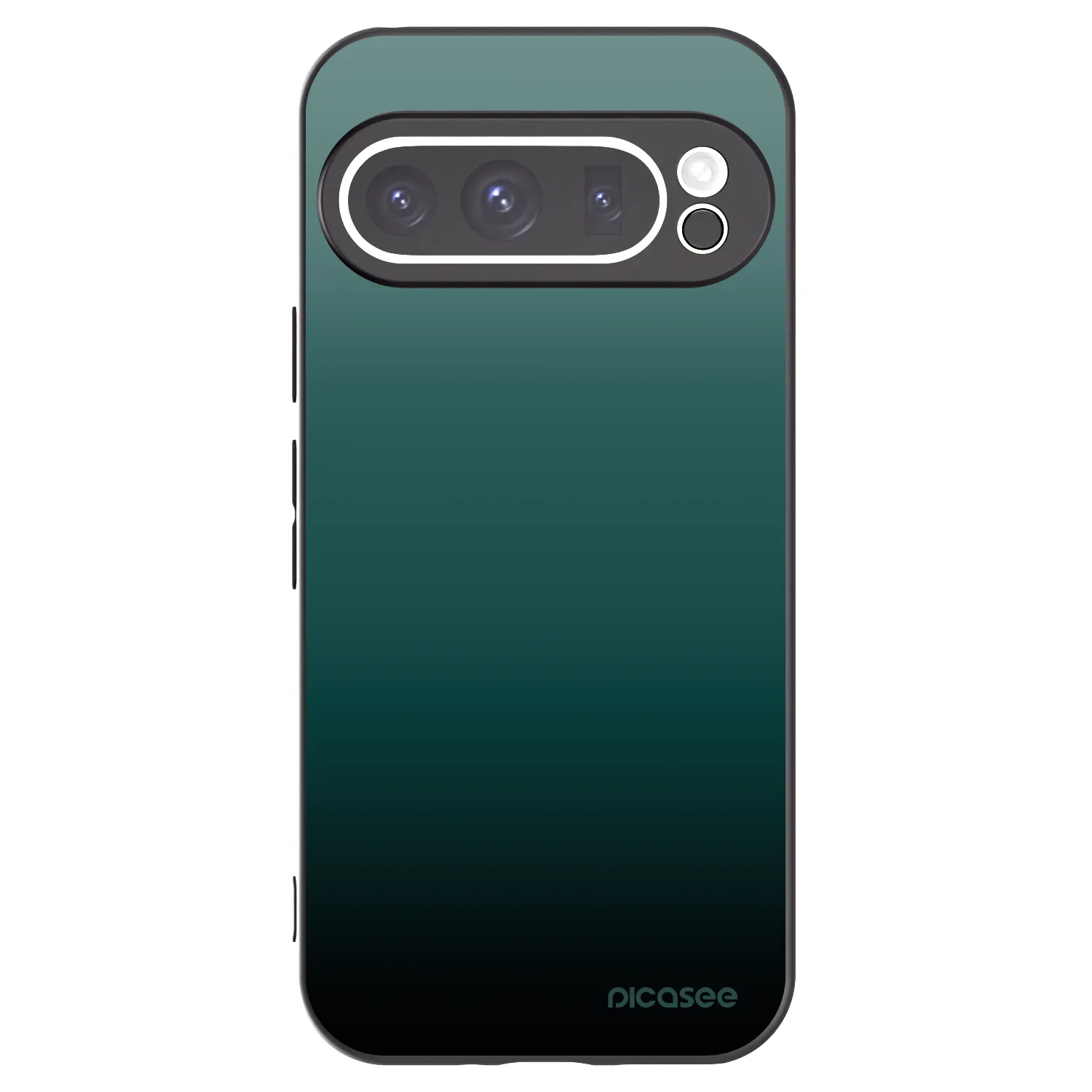 Picasee silikonowe czarne etui na Google Pixel 9 Pro - Verdant Fade