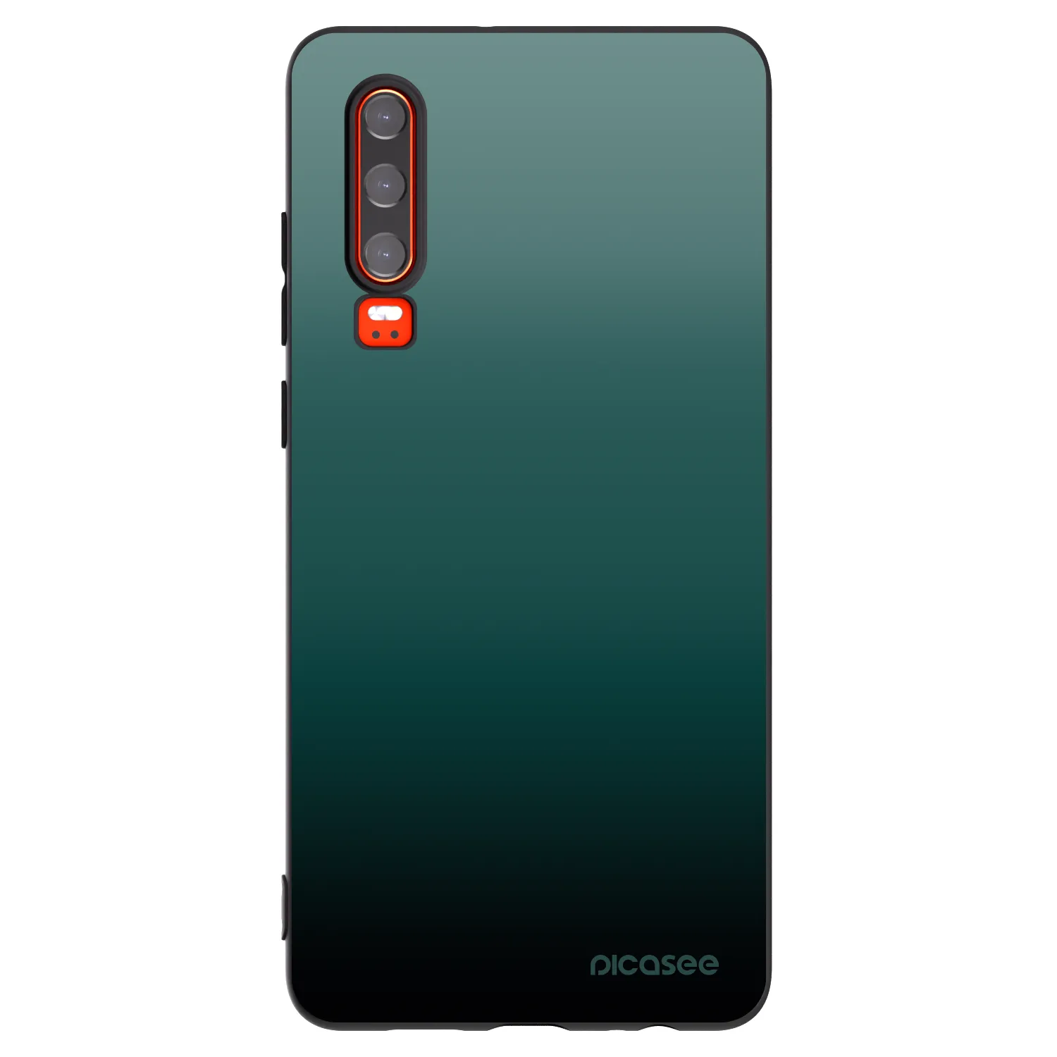 Picasee silikonowe czarne etui na Huawei P30 - Verdant Fade