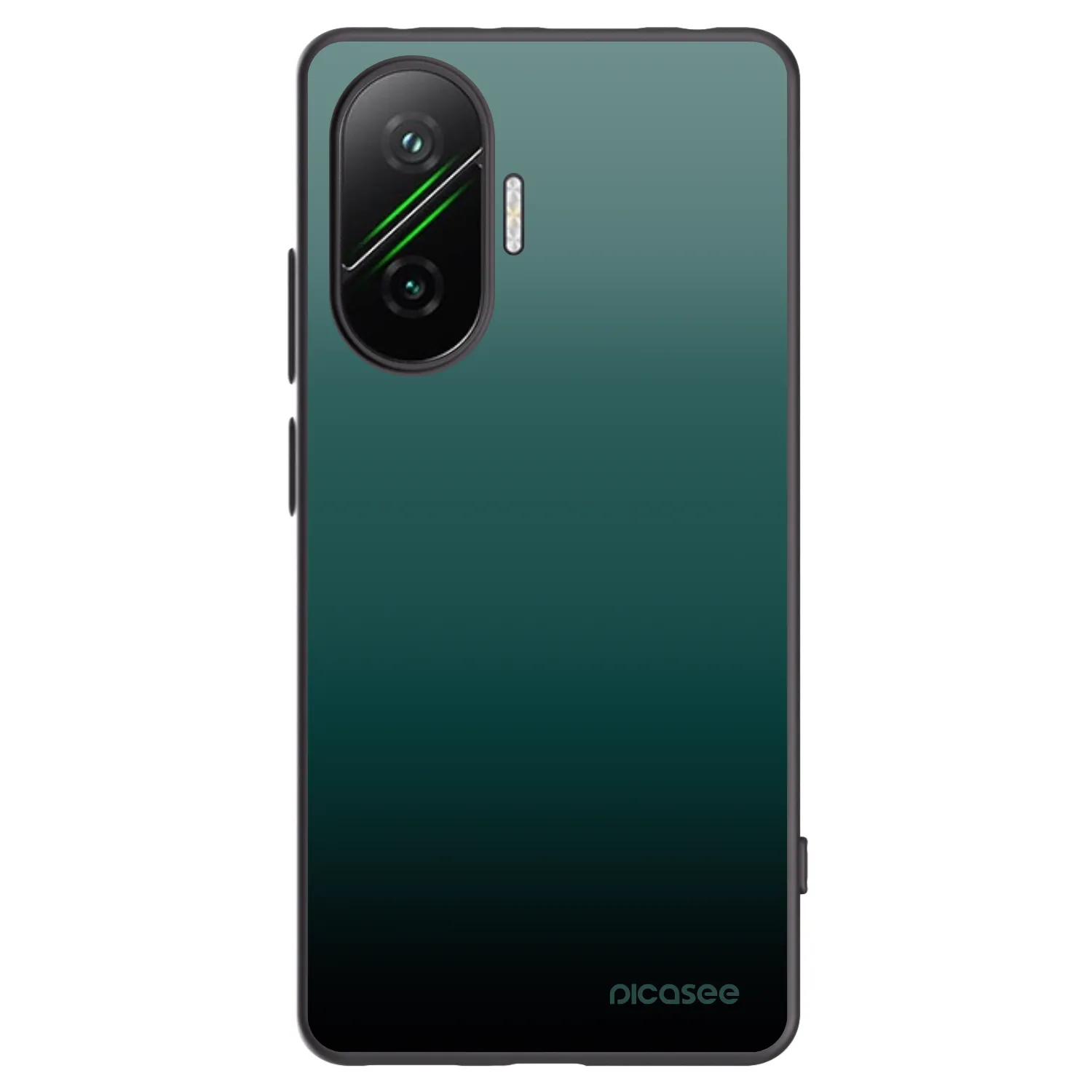 Picasee silikonowe czarne etui na Xiaomi Poco F7 5G - Verdant Fade