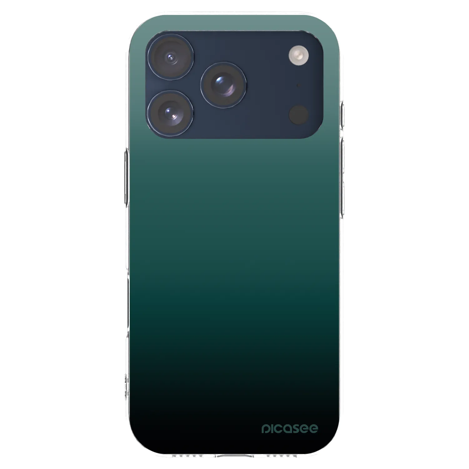 Picasee silikonowe przeźroczyste etui na Apple iPhone 17 Pro - Verdant Fade