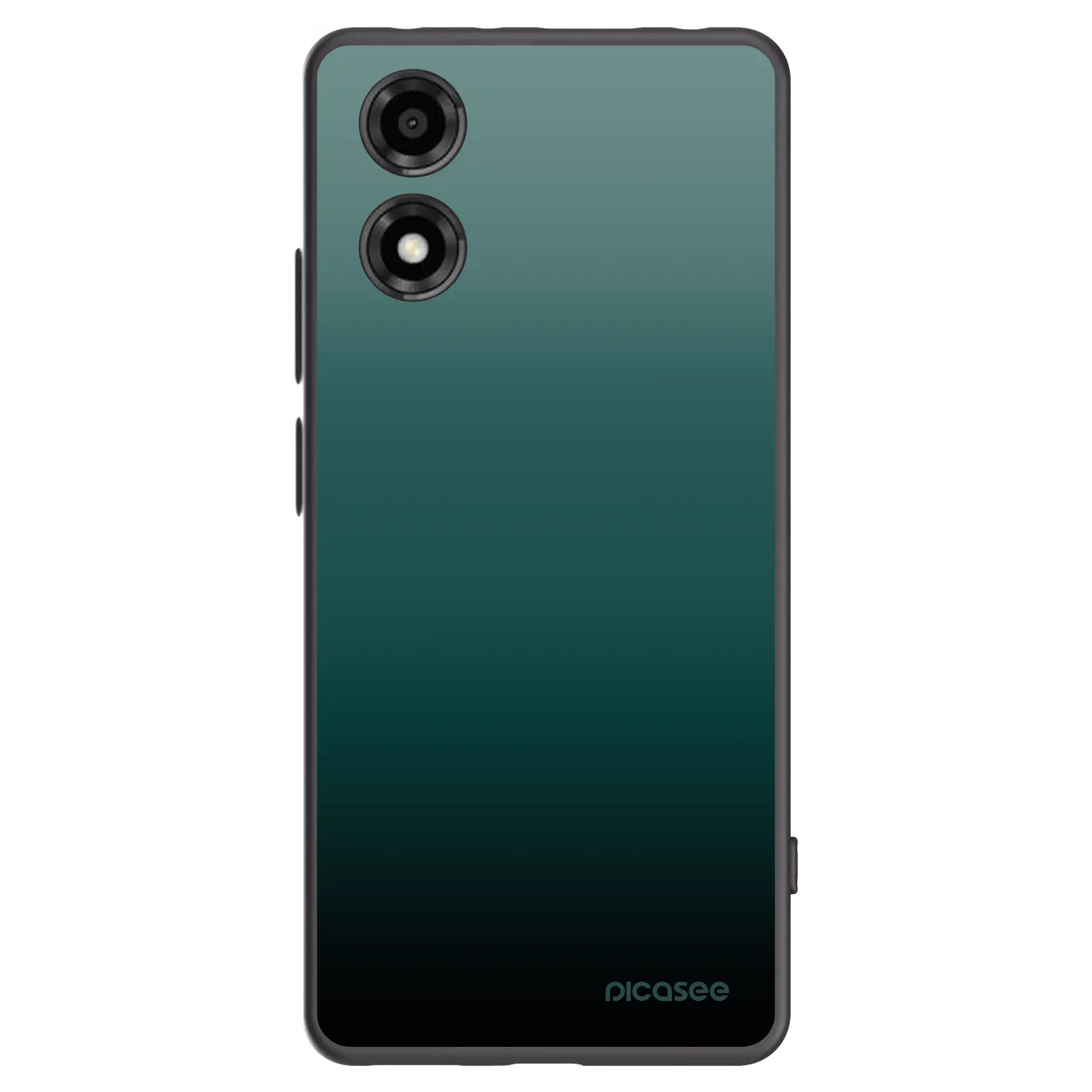 Picasee silikonowe czarne etui na Motorola Moto E14 - Verdant Fade