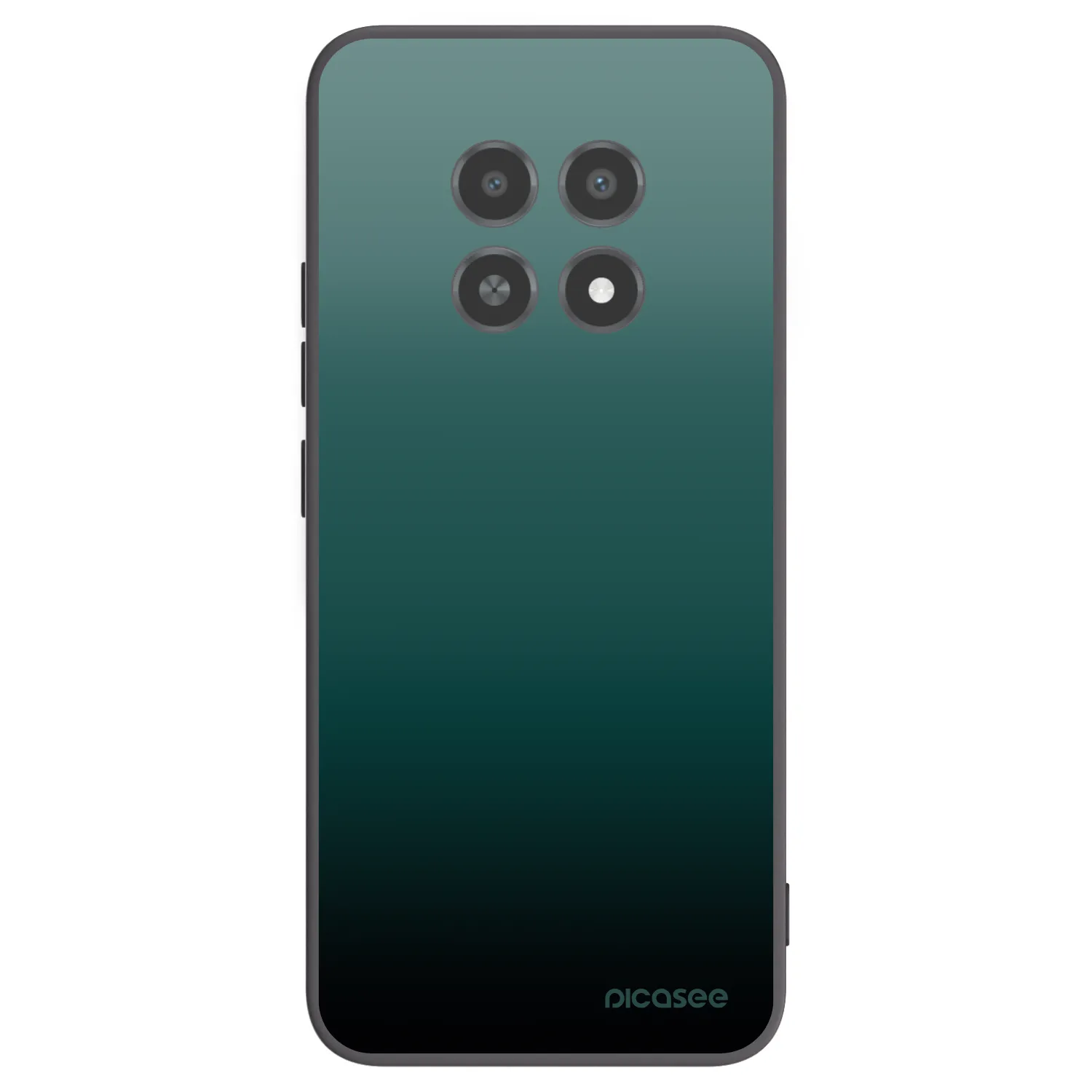 Picasee silikonowe czarne etui na Realme 12X - Verdant Fade