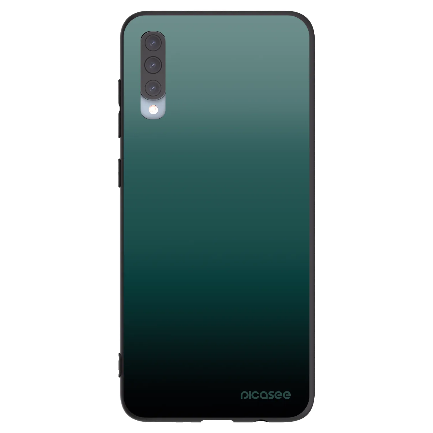 Picasee silikonowe czarne etui na Samsung Galaxy A70 A705F - Verdant Fade