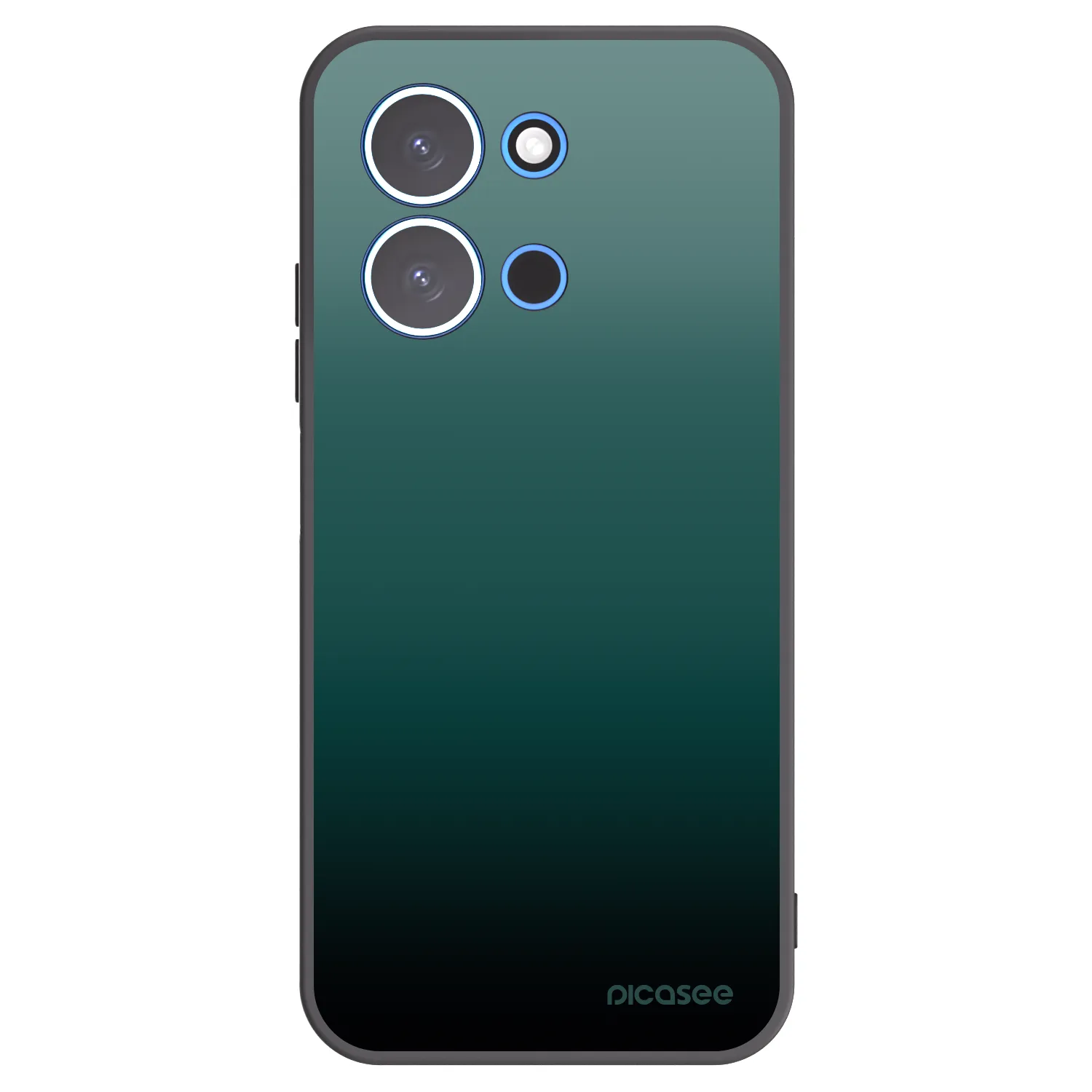 Picasee silikonowe czarne etui na Xiaomi Redmi 15C 4G - Verdant Fade
