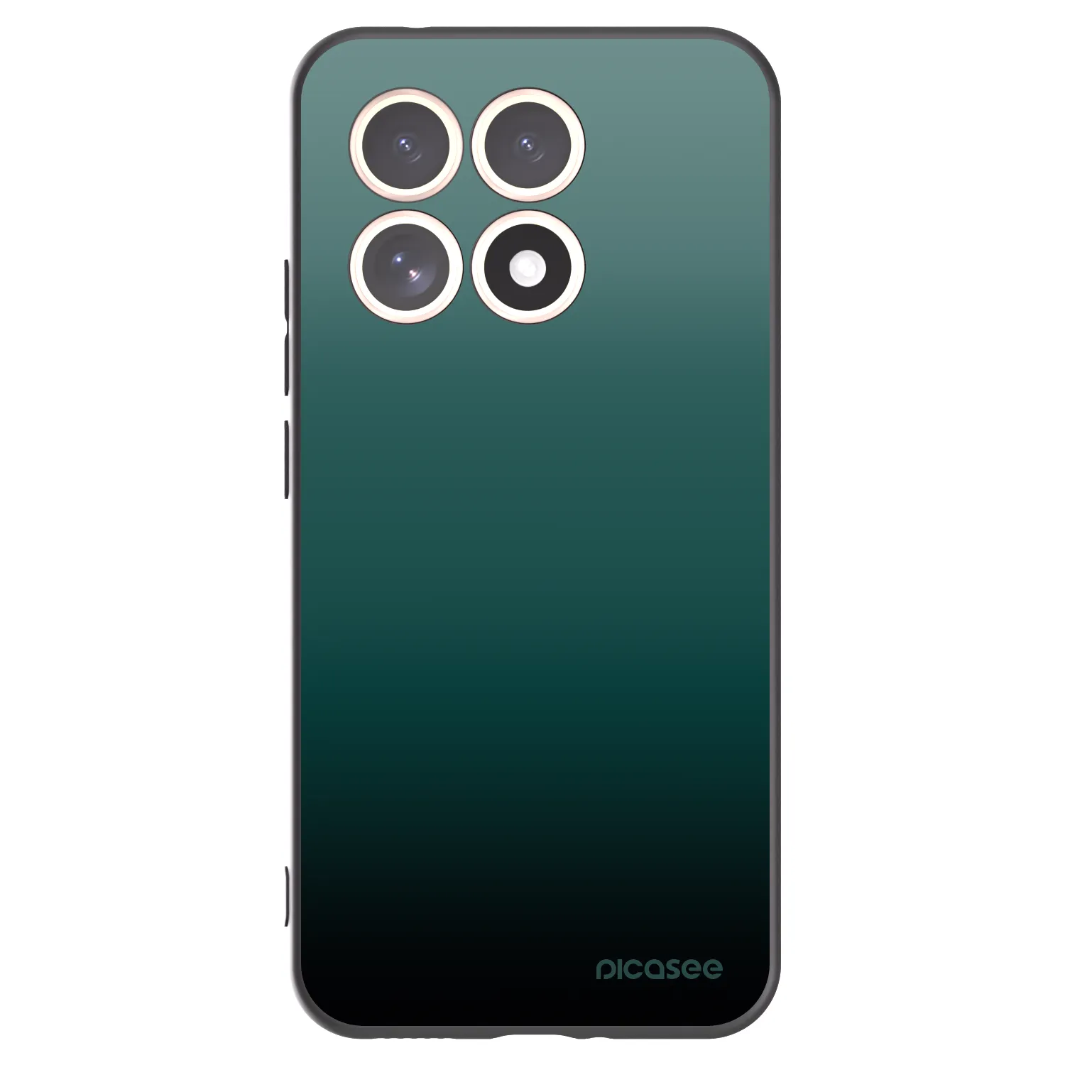 Picasee silikonowe czarne etui na Xiaomi 15T - Verdant Fade