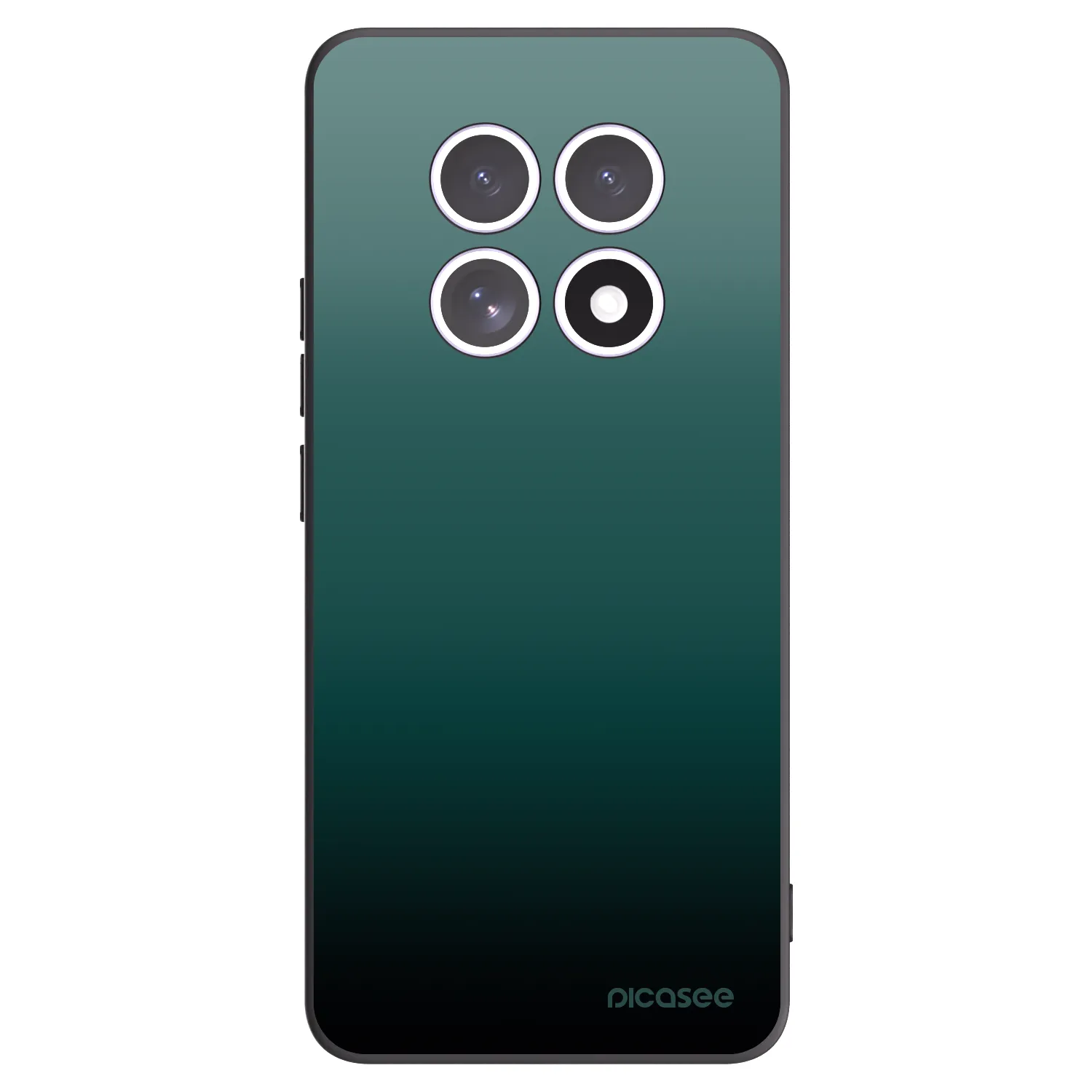 Picasee silikonowe czarne etui na Xiaomi Redmi Note 15 4G - Verdant Fade
