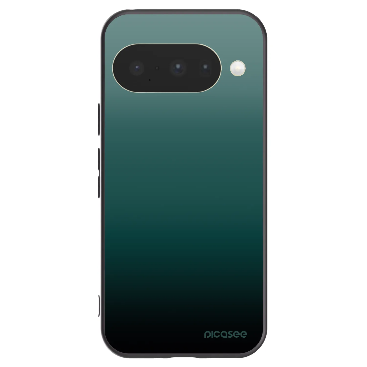Picasee silikonowe czarne etui na Google Pixel 10 - Verdant Fade