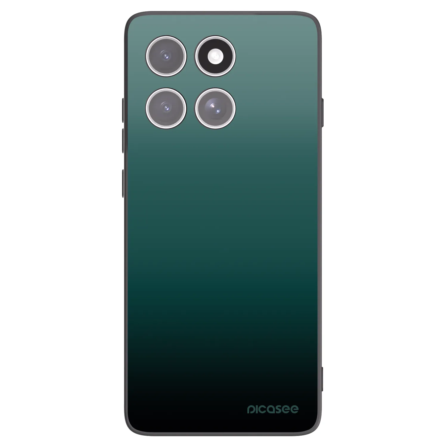 Picasee silikonowe czarne etui na Motorola Edge 60 Fusion - Verdant Fade