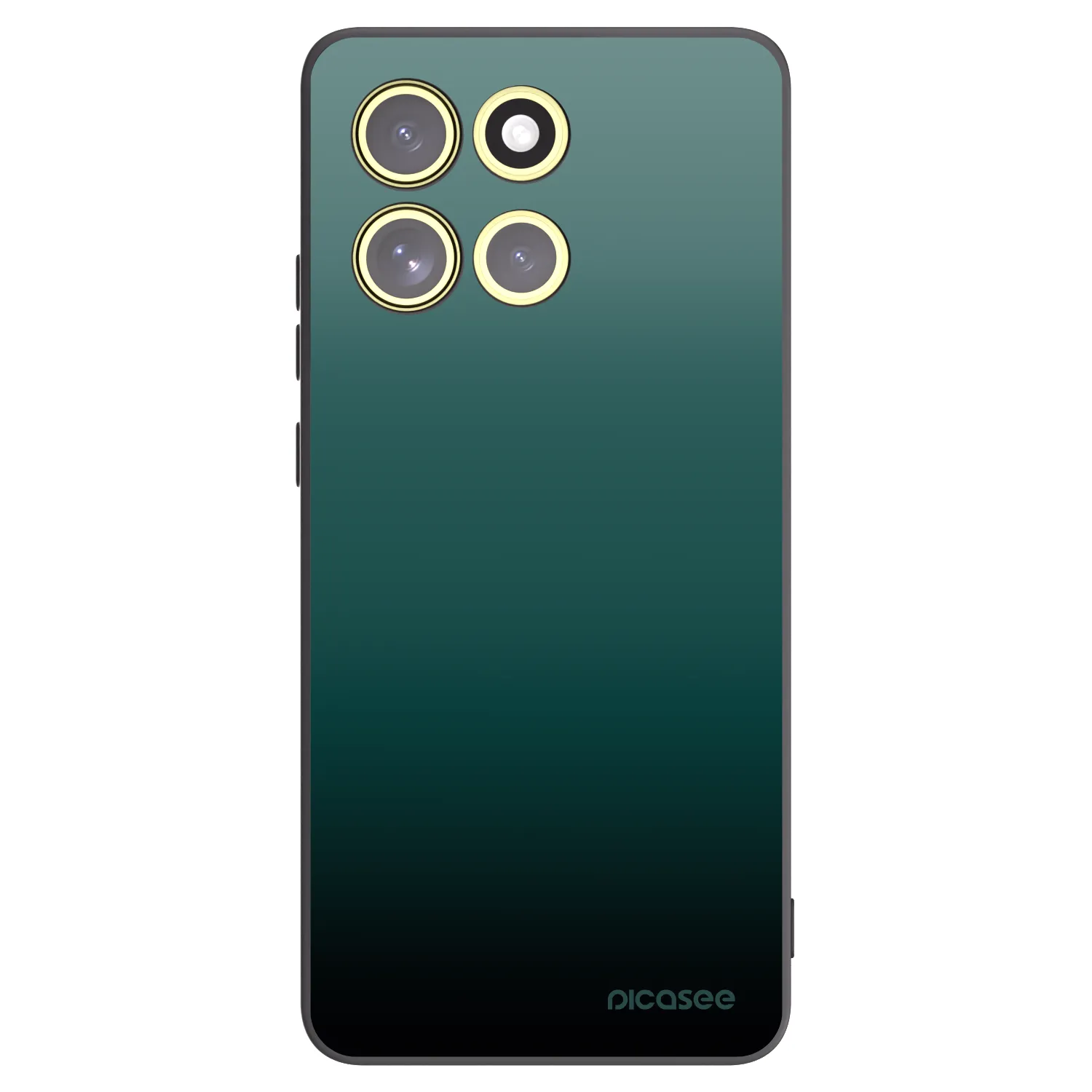 Picasee silikonowe czarne etui na Motorola Moto G86 Power 5G - Verdant Fade