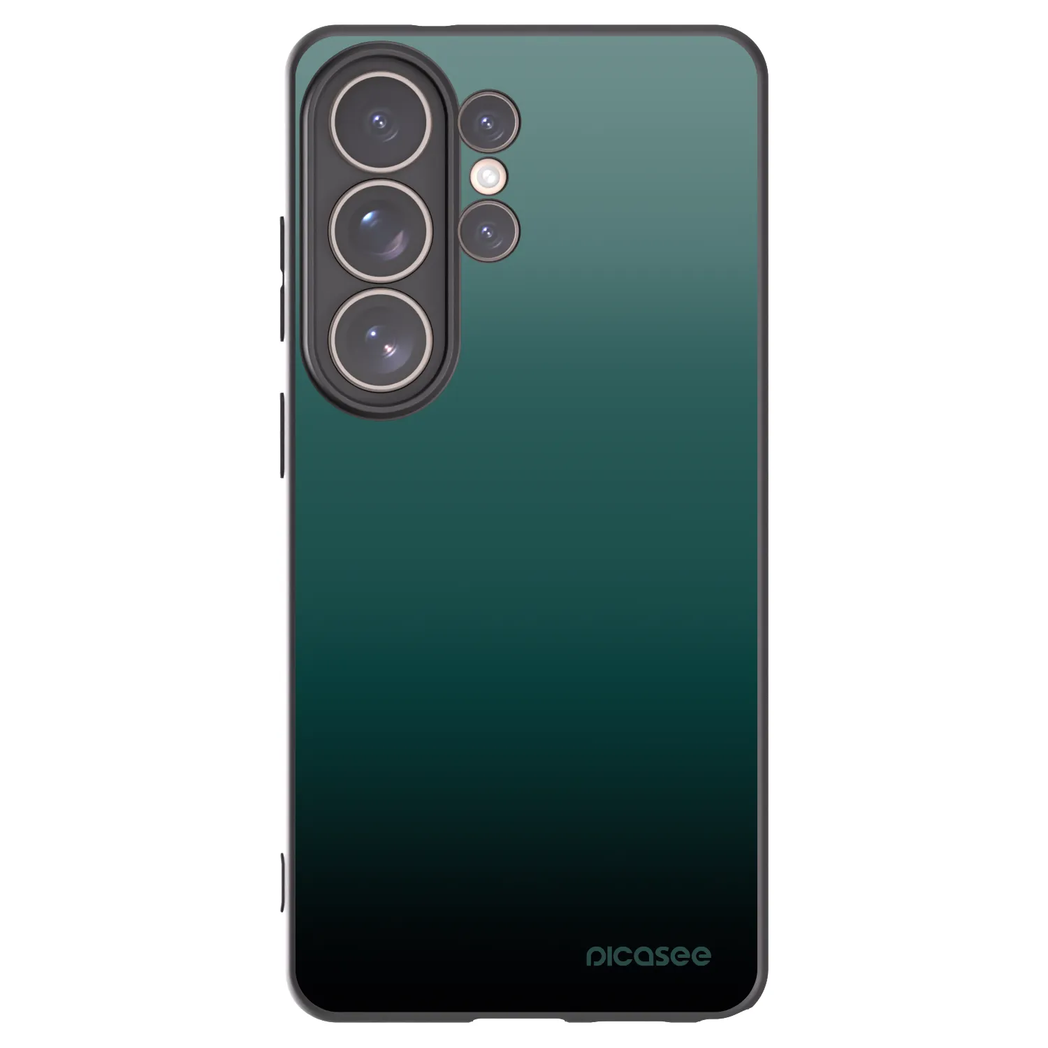 Picasee silikonowe czarne etui na Samsung Galaxy S26 Ultra - Verdant Fade