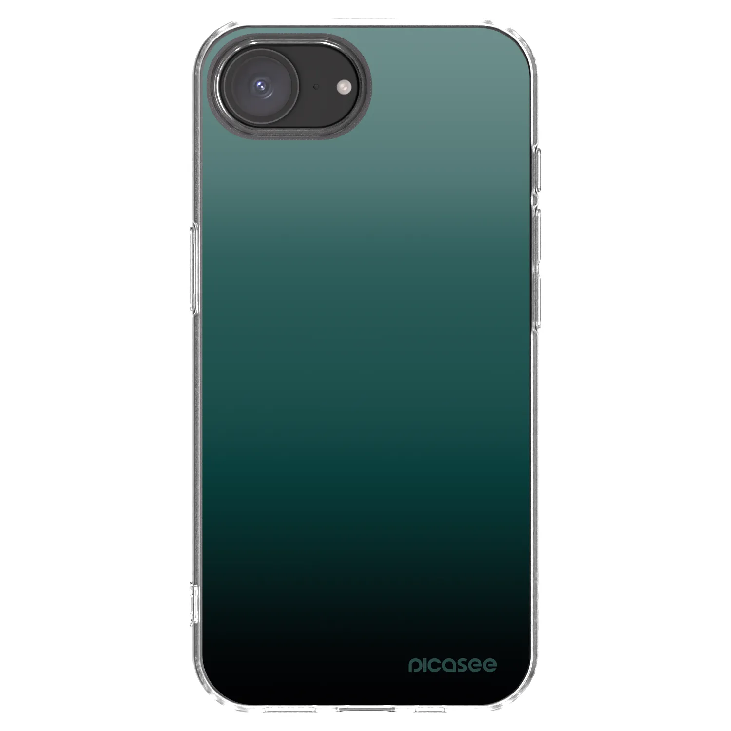 Picasee silikonowe przeźroczyste etui na Apple iPhone 17e - Verdant Fade