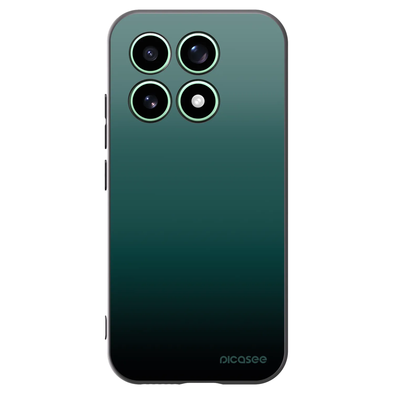 Picasee silikonowe czarne etui na Xiaomi 17 - Verdant Fade