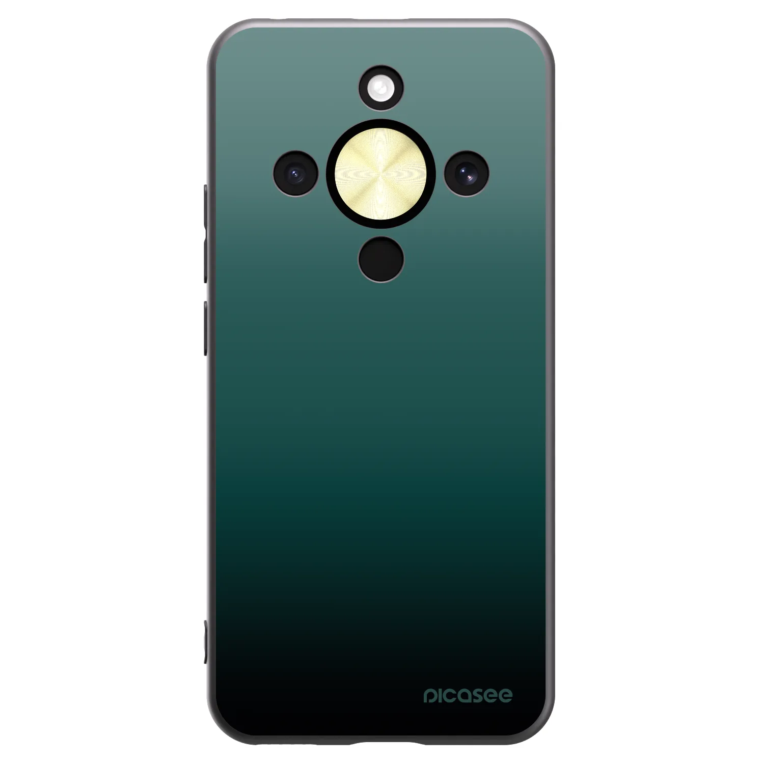 Picasee silikonowe czarne etui na Honor Magic8 Lite 5G - Verdant Fade