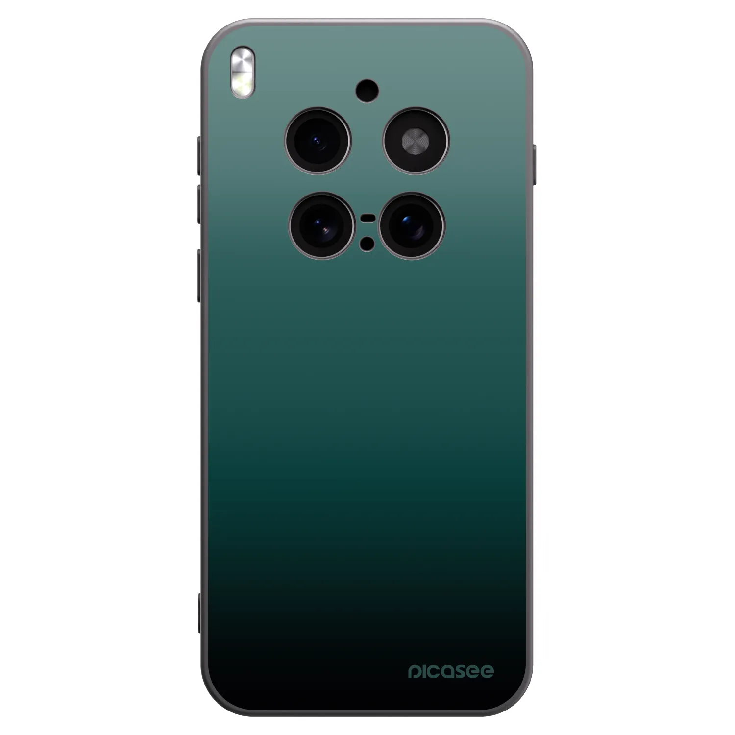 Picasee silikonowe czarne etui na Vivo X300 Pro - Verdant Fade