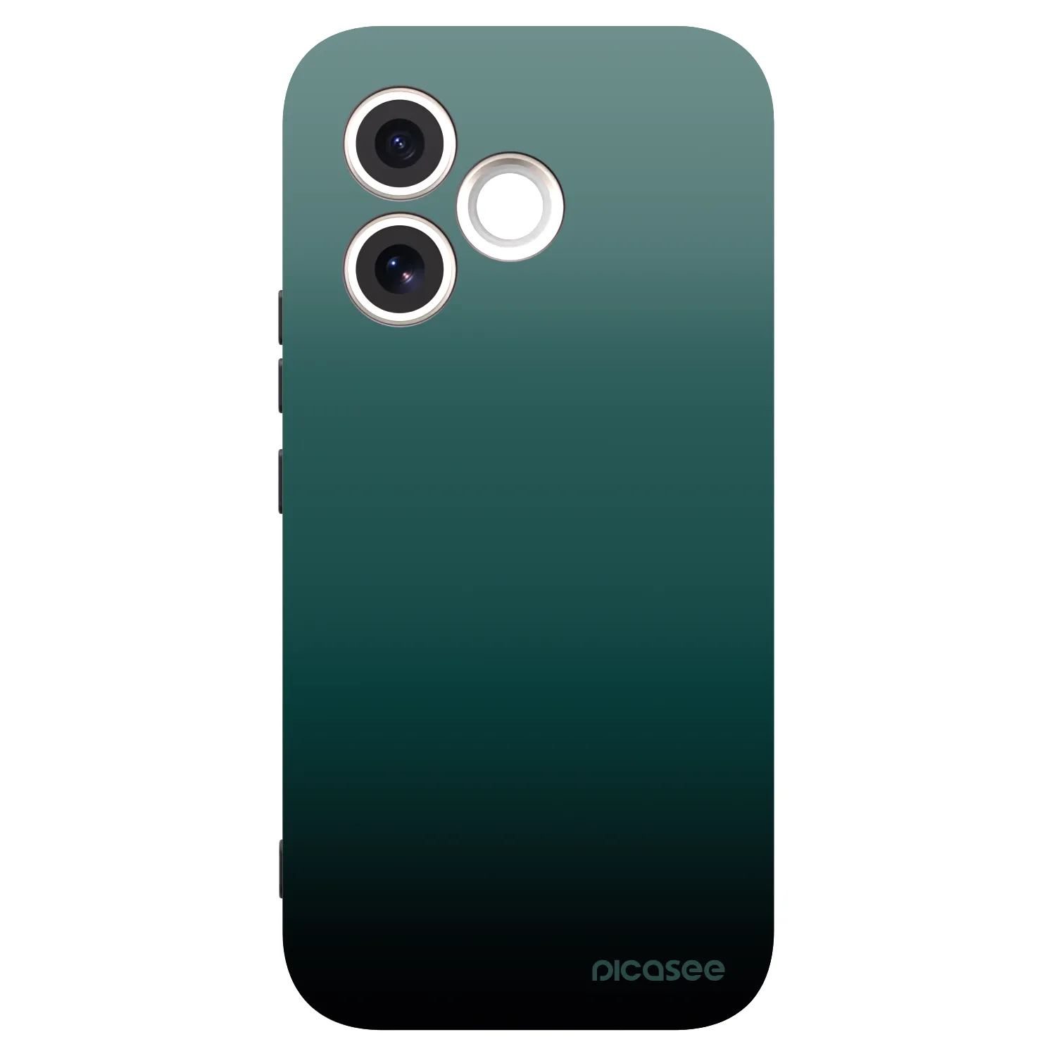 Picasee silikonowe czarne etui na Honor 600 Lite - Verdant Fade
