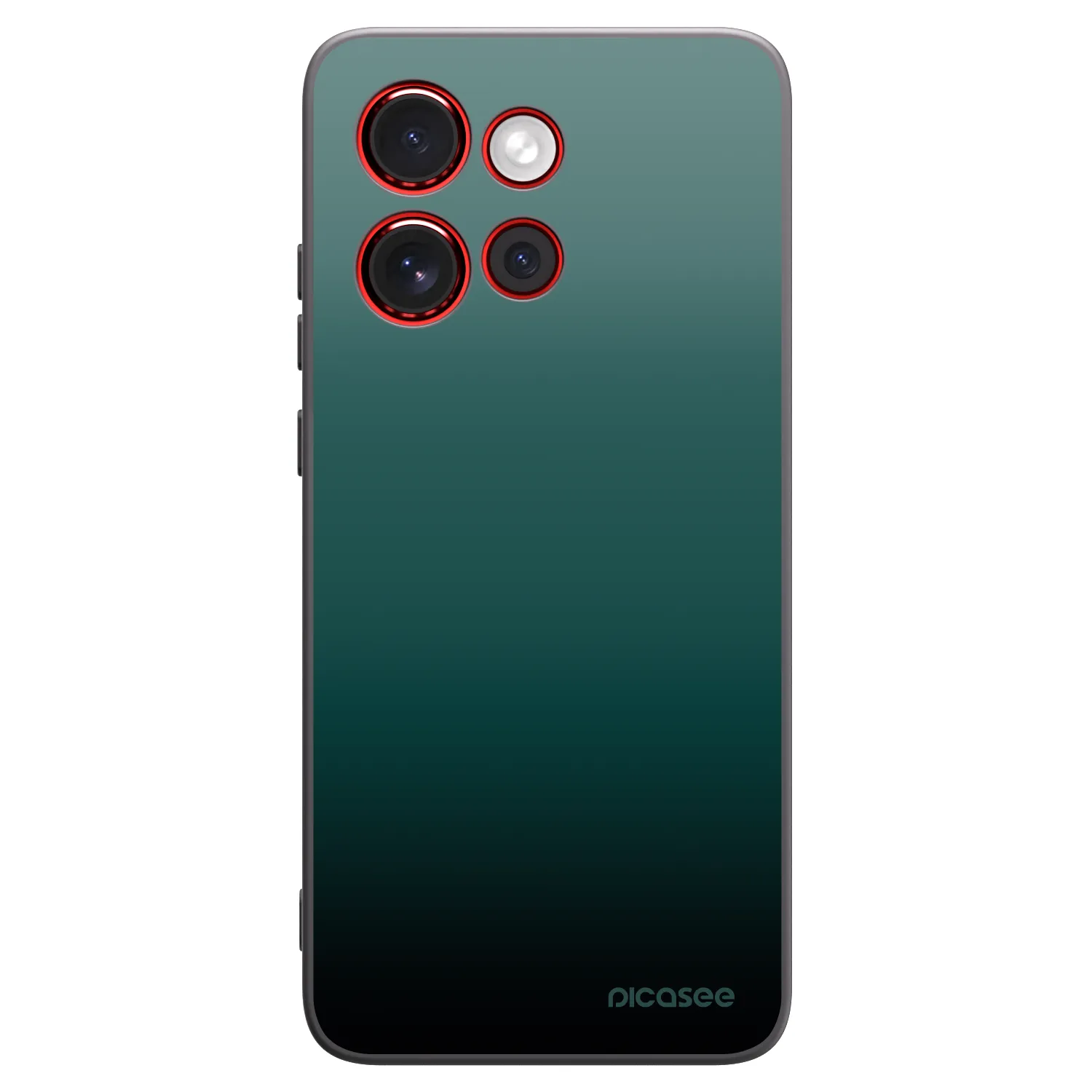 Picasee silikonowe czarne etui na Motorola Edge 60 Neo 5G - Verdant Fade