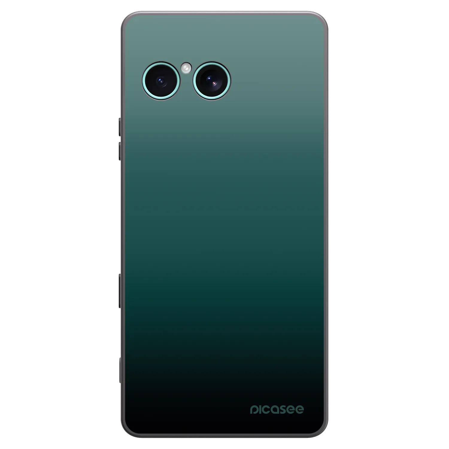 Picasee silikonowe czarne etui na Sony Xperia 10 VII - Verdant Fade