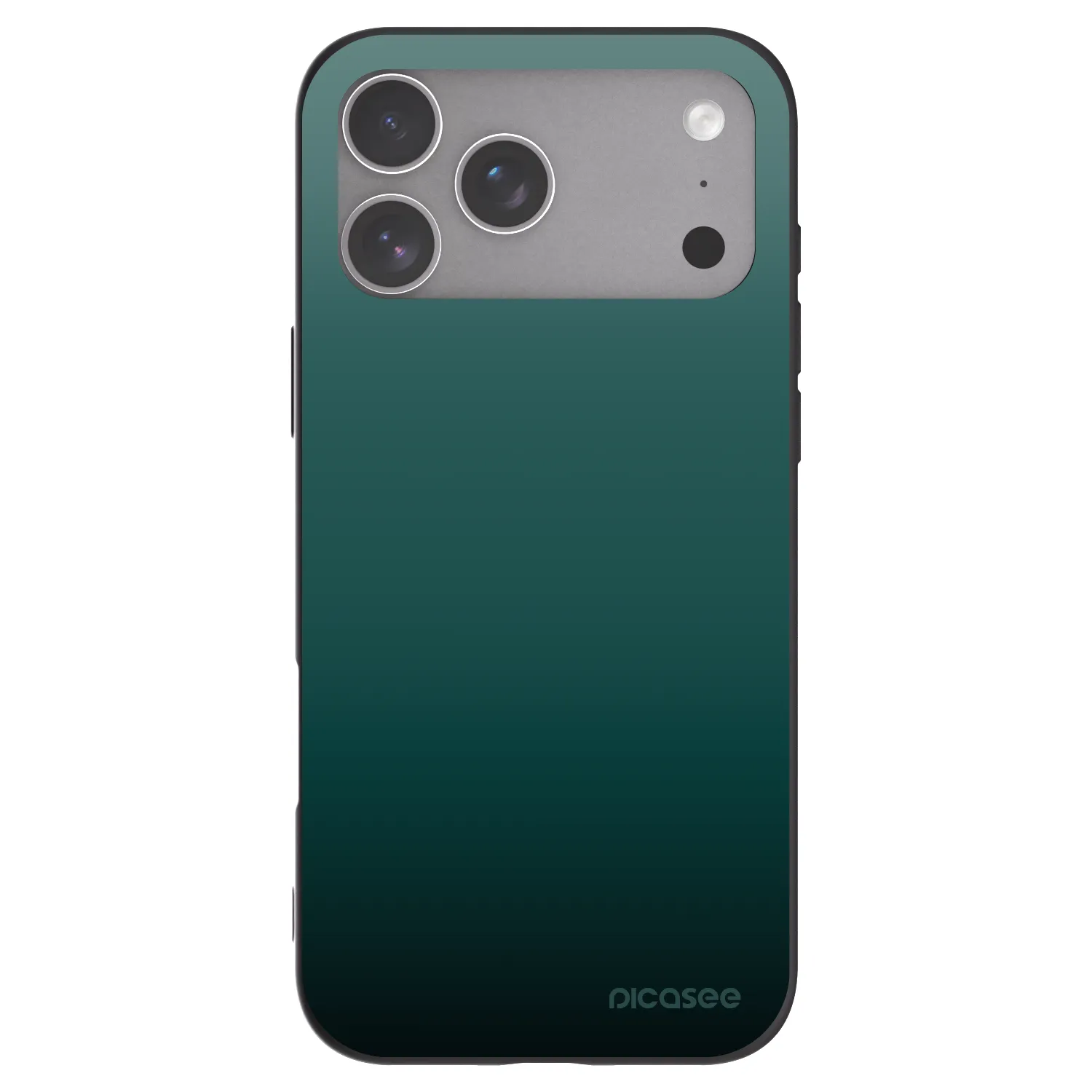 Picasee silikonowe czarne etui na Apple iPhone 18 Pro Max - Verdant Fade