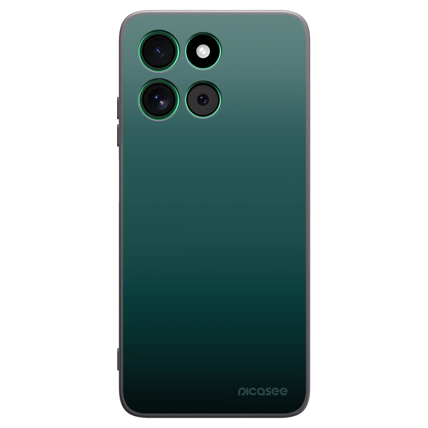 Picasee silikonowe czarne etui na Motorola Moto G57 Power - Verdant Fade