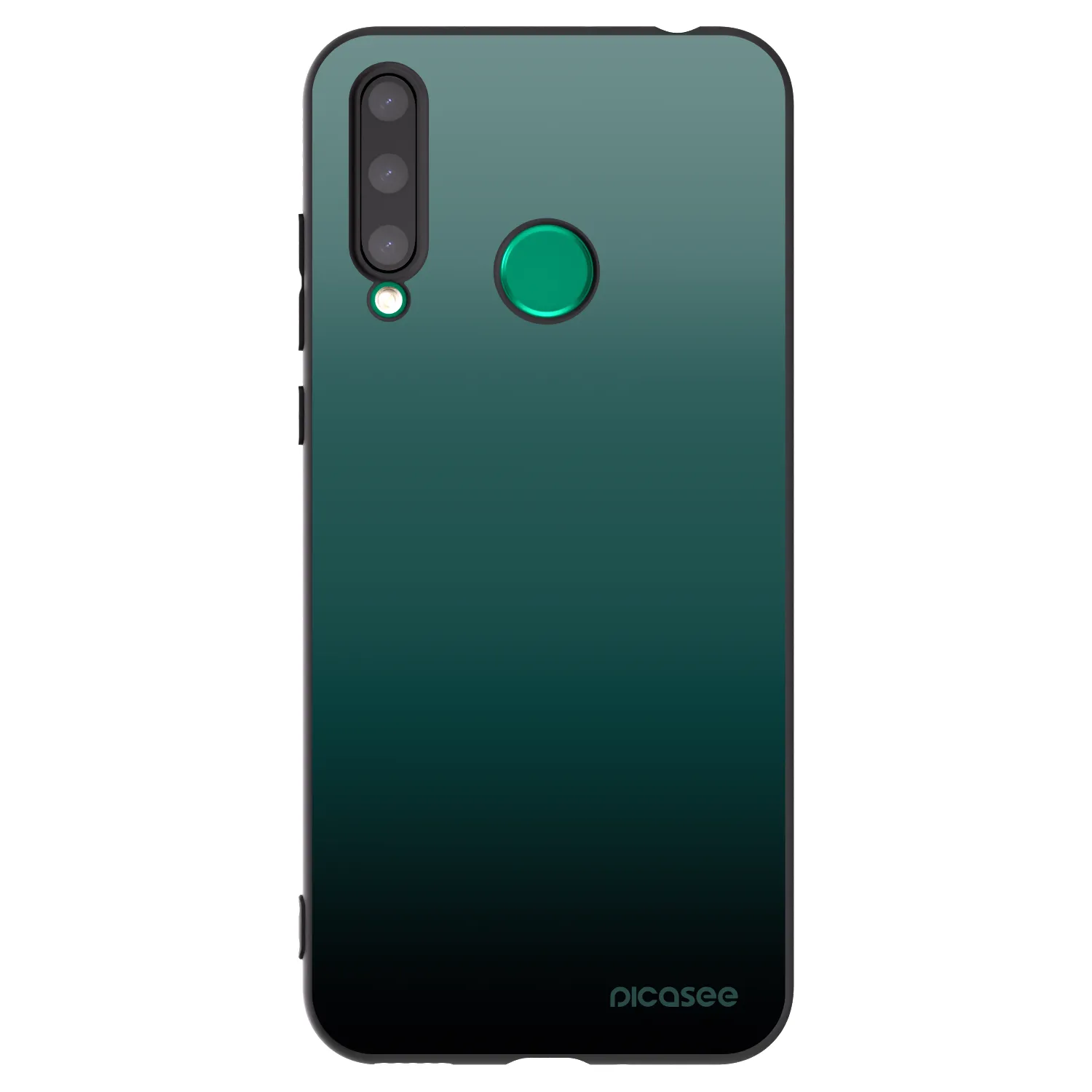 Picasee silikonowe czarne etui na Honor 20 Lite - Verdant Fade