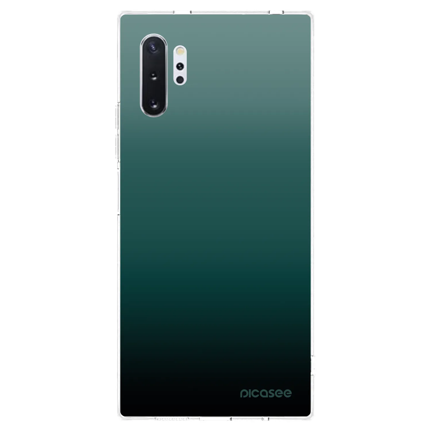 Picasee silikonowe przeźroczyste etui na Samsung Galaxy Note 10+ N975F - Verdant Fade