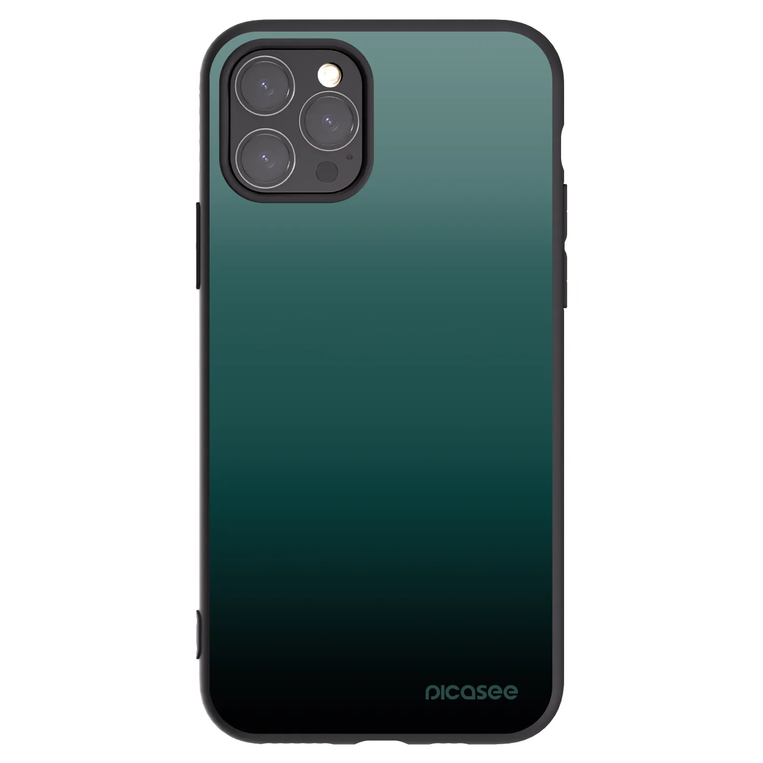 Picasee silikonowe czarne etui na Apple iPhone 11 Pro - Verdant Fade