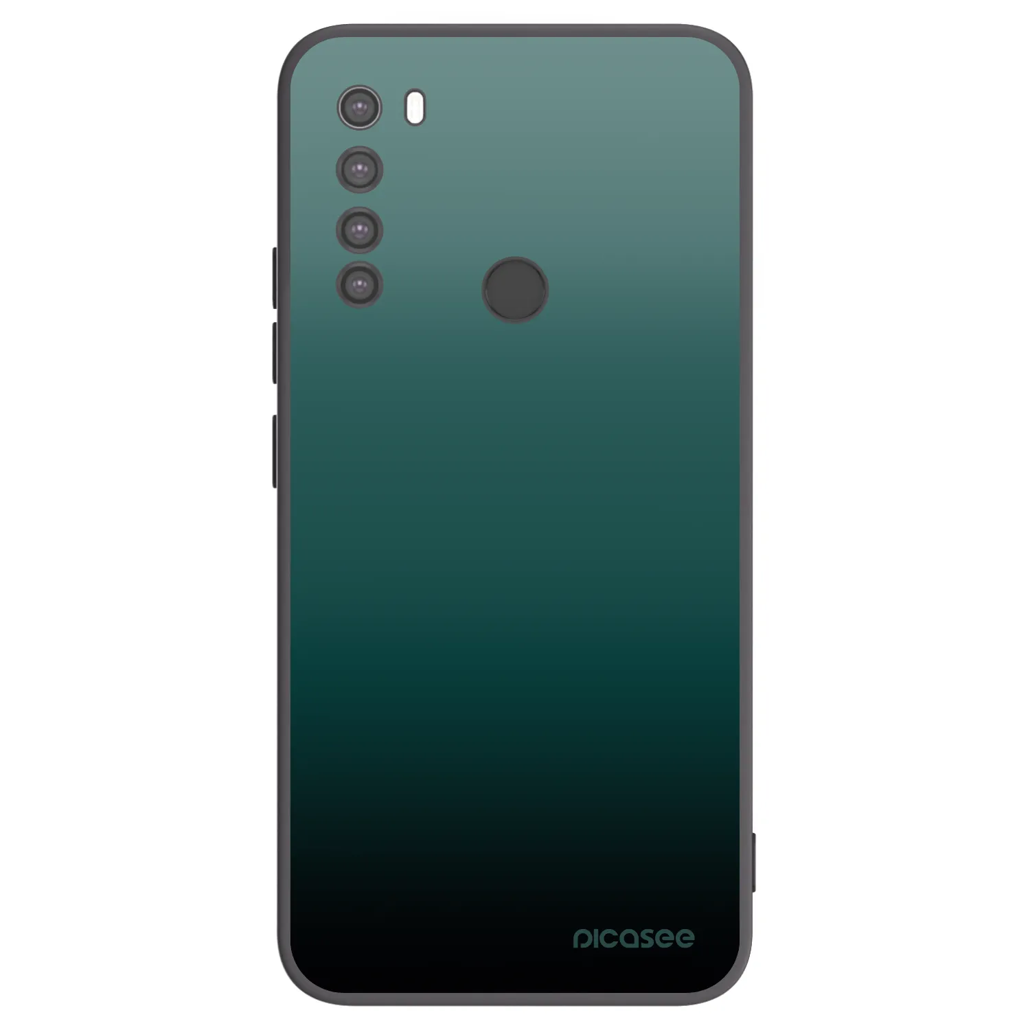 Picasee silikonowe czarne etui na Xiaomi Redmi Note 8 - Verdant Fade