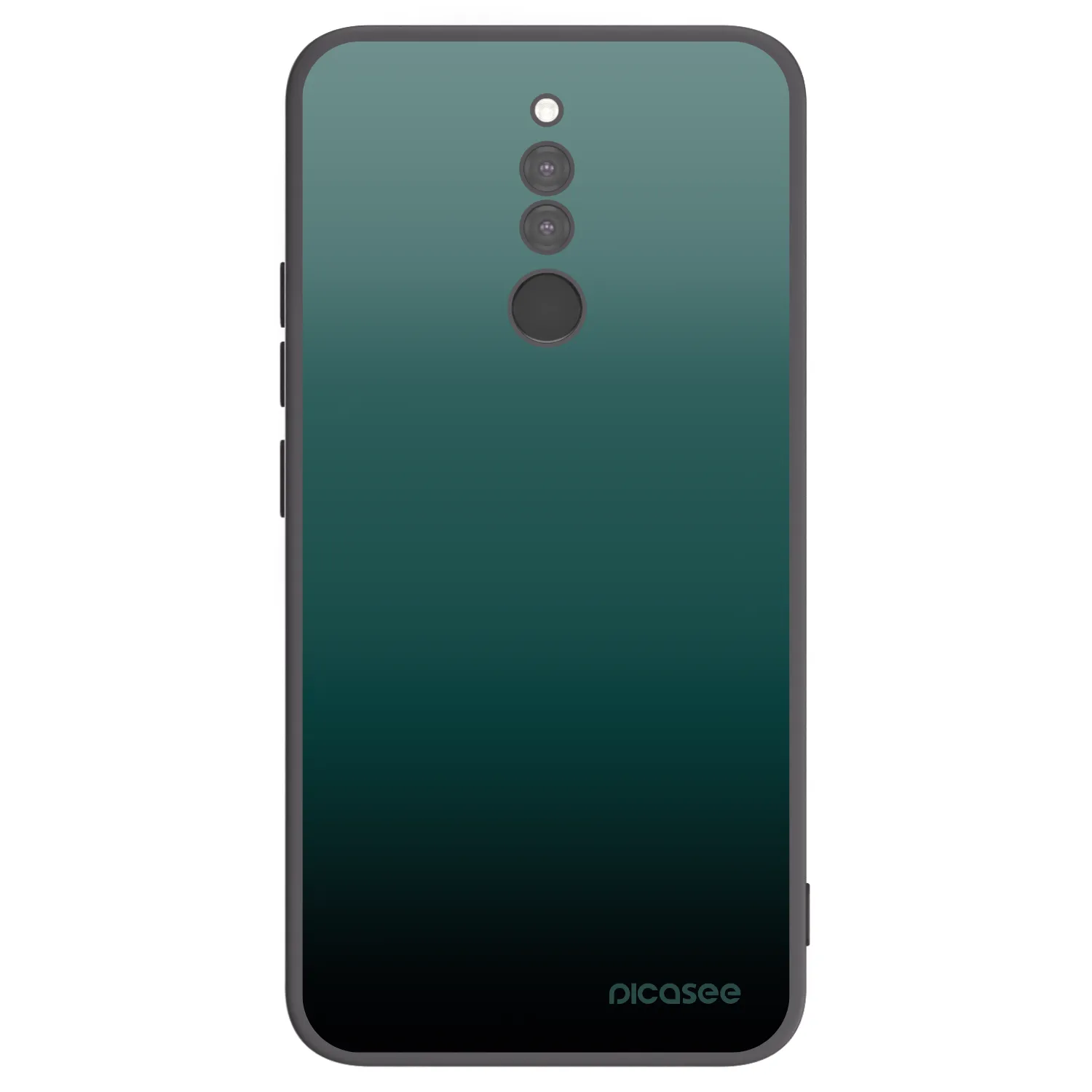 Picasee silikonowe czarne etui na Xiaomi Redmi 8 - Verdant Fade