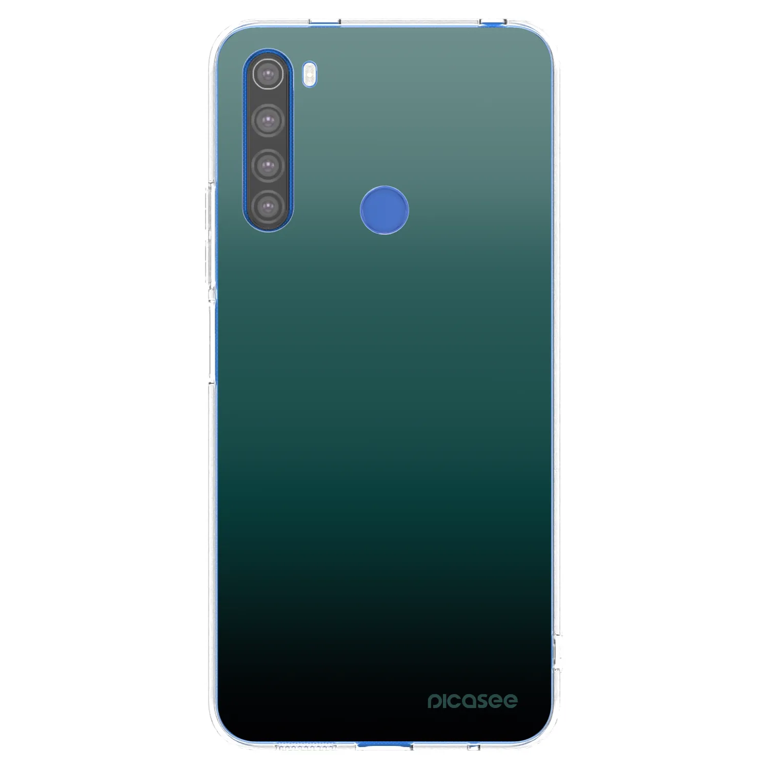 Picasee silikonowe przeźroczyste etui na Xiaomi Redmi Note 8T - Verdant Fade