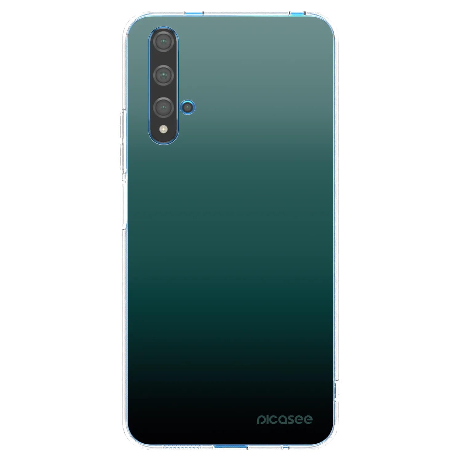Picasee silikonowe przeźroczyste etui na Huawei Nova 5T - Verdant Fade