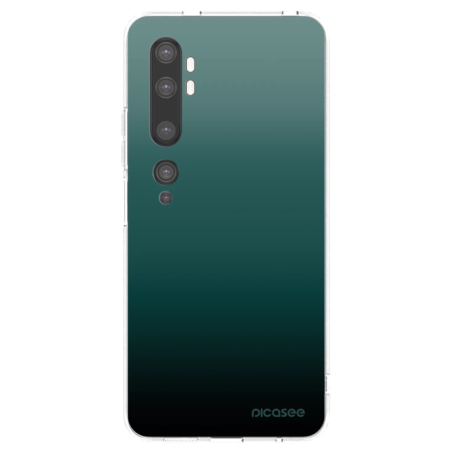Picasee silikonowe przeźroczyste etui na Xiaomi Mi Note 10 (Pro) - Verdant Fade