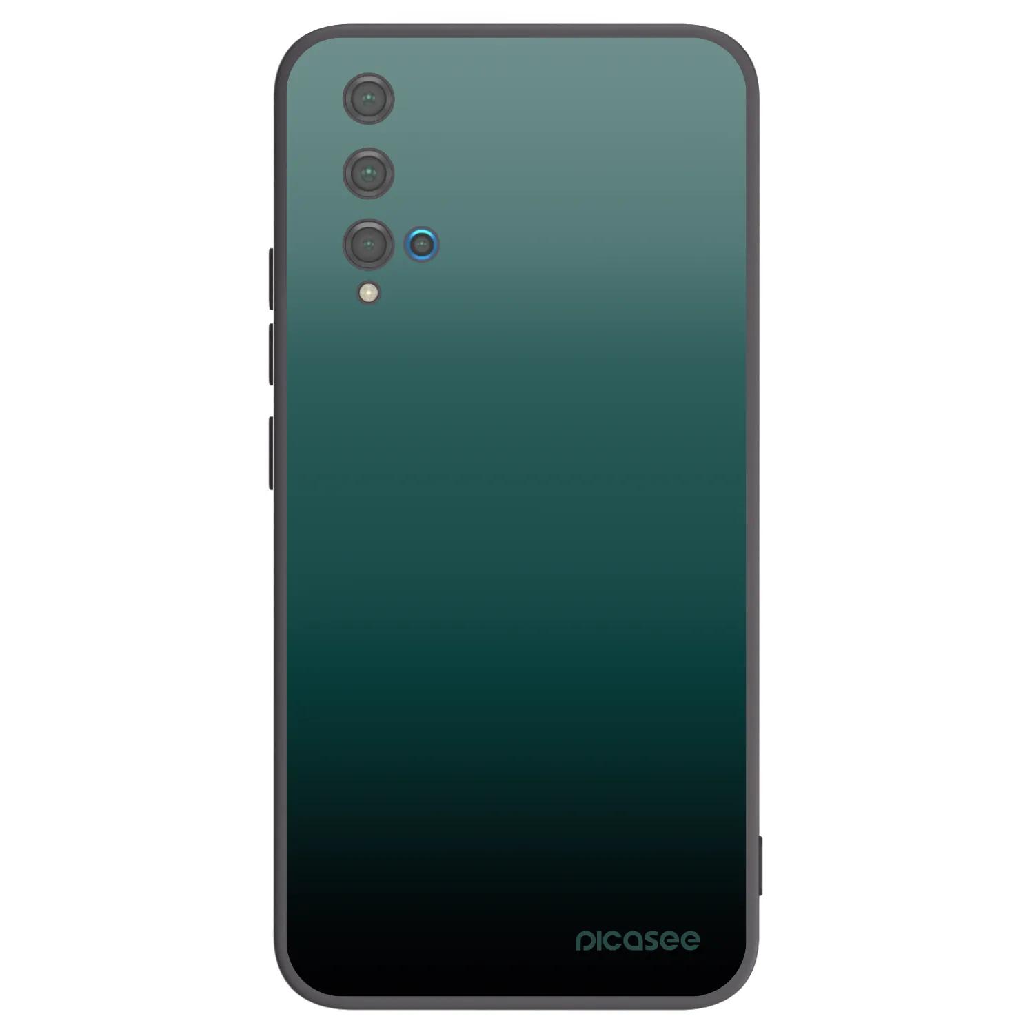 Picasee silikonowe czarne etui na Huawei Nova 5T - Verdant Fade