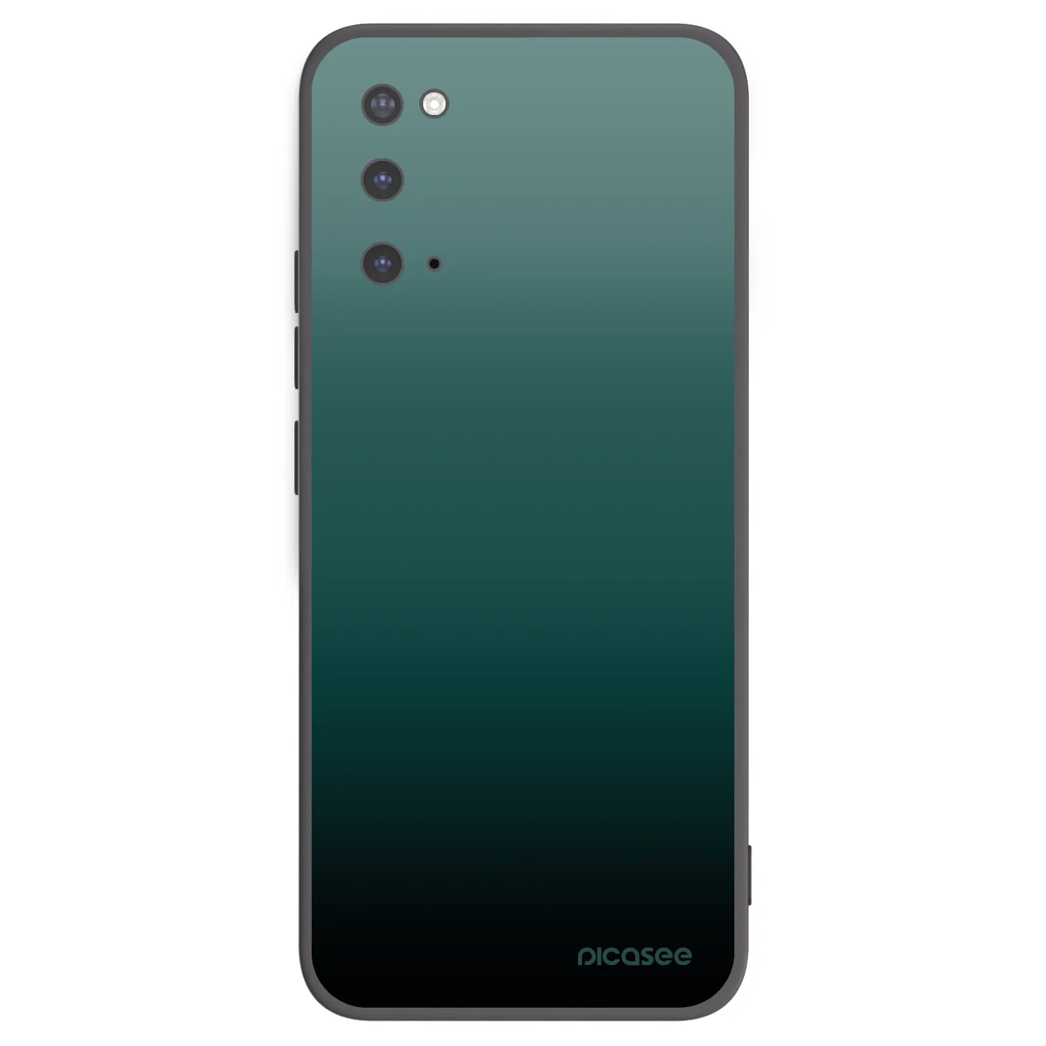 Picasee silikonowe czarne etui na Samsung Galaxy S20 G980F - Verdant Fade