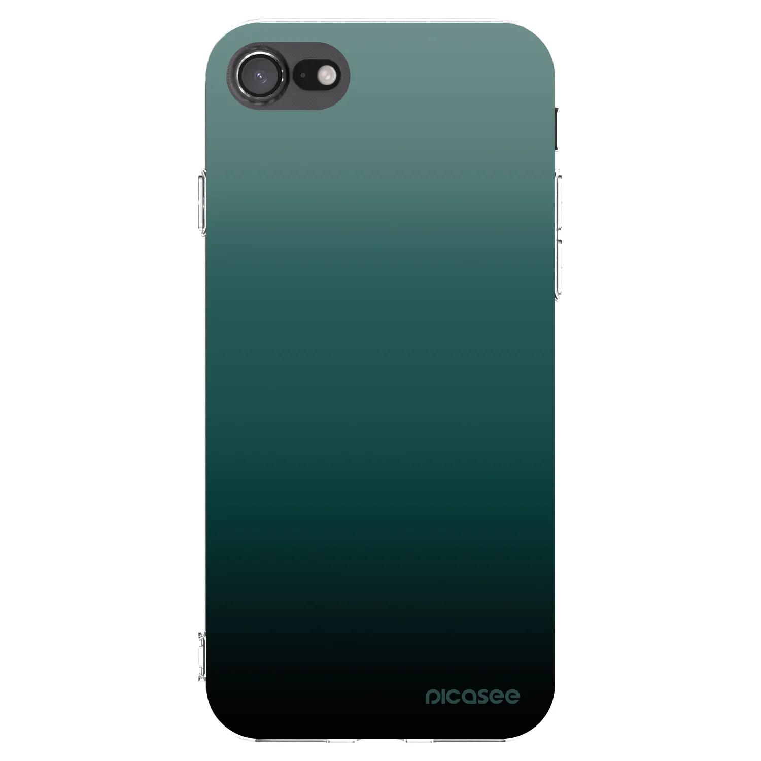 Picasee silikonowe przeźroczyste etui na Apple iPhone SE 2020 - Verdant Fade