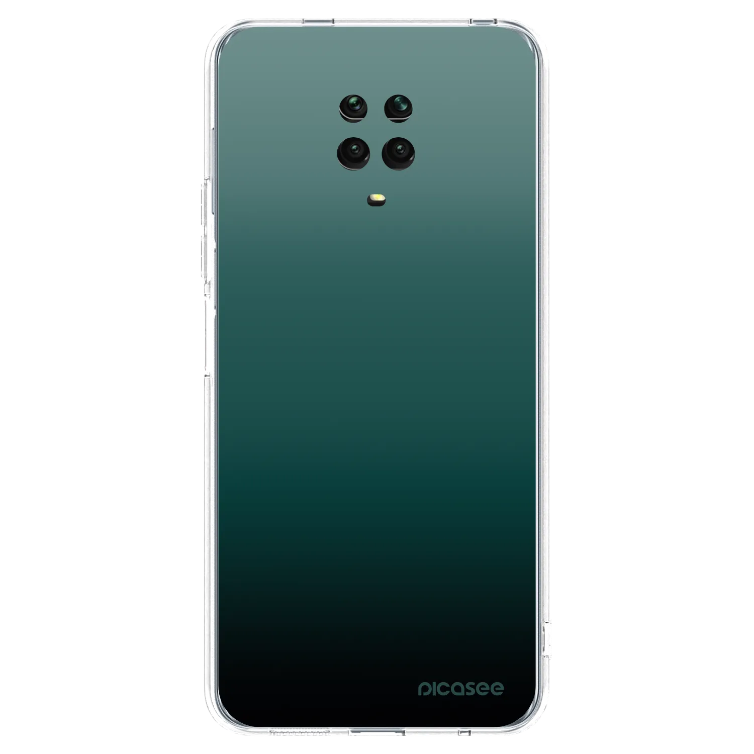 Picasee silikonowe przeźroczyste etui na Xiaomi Redmi Note 9 Pro - Verdant Fade
