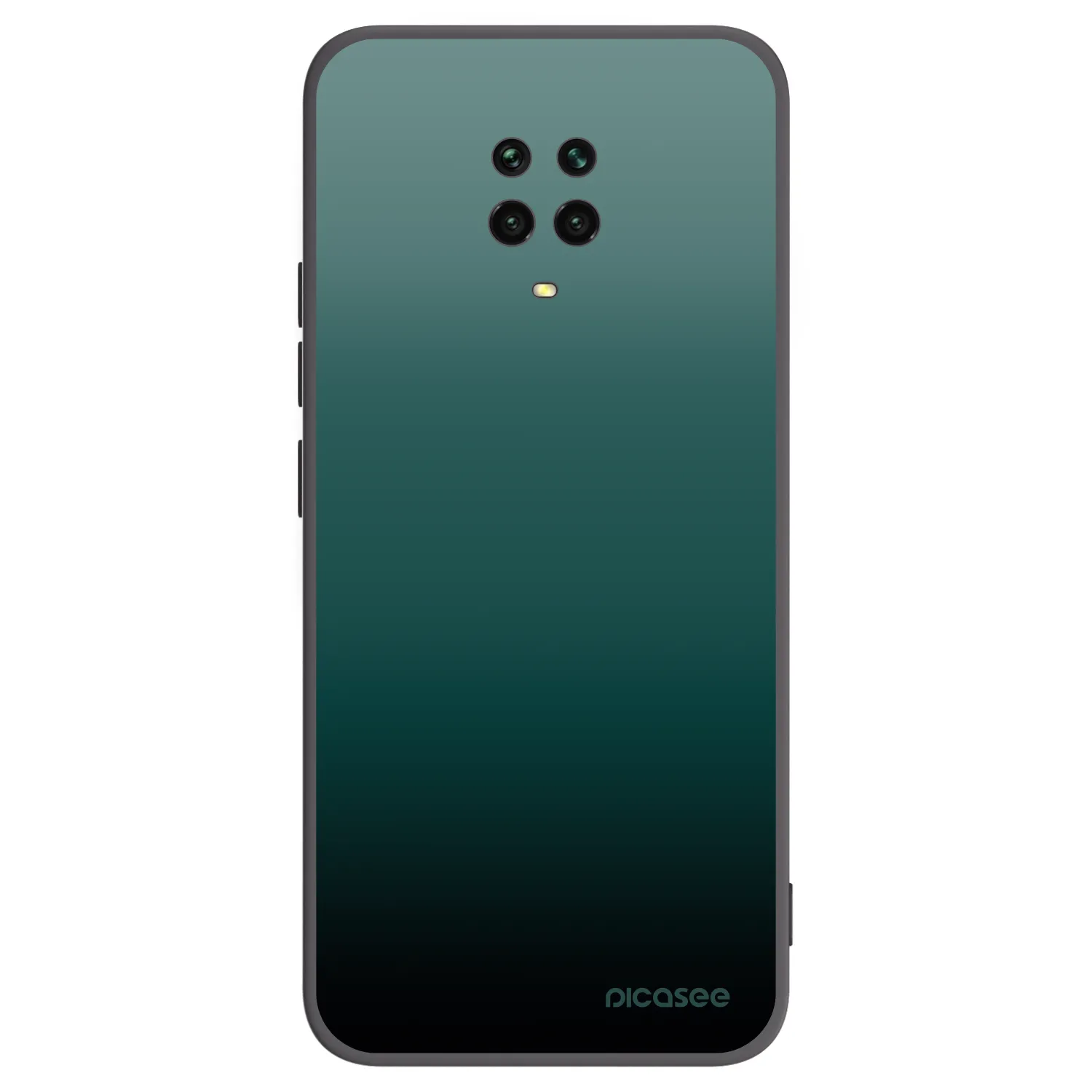 Picasee silikonowe czarne etui na Xiaomi Redmi Note 9 Pro - Verdant Fade