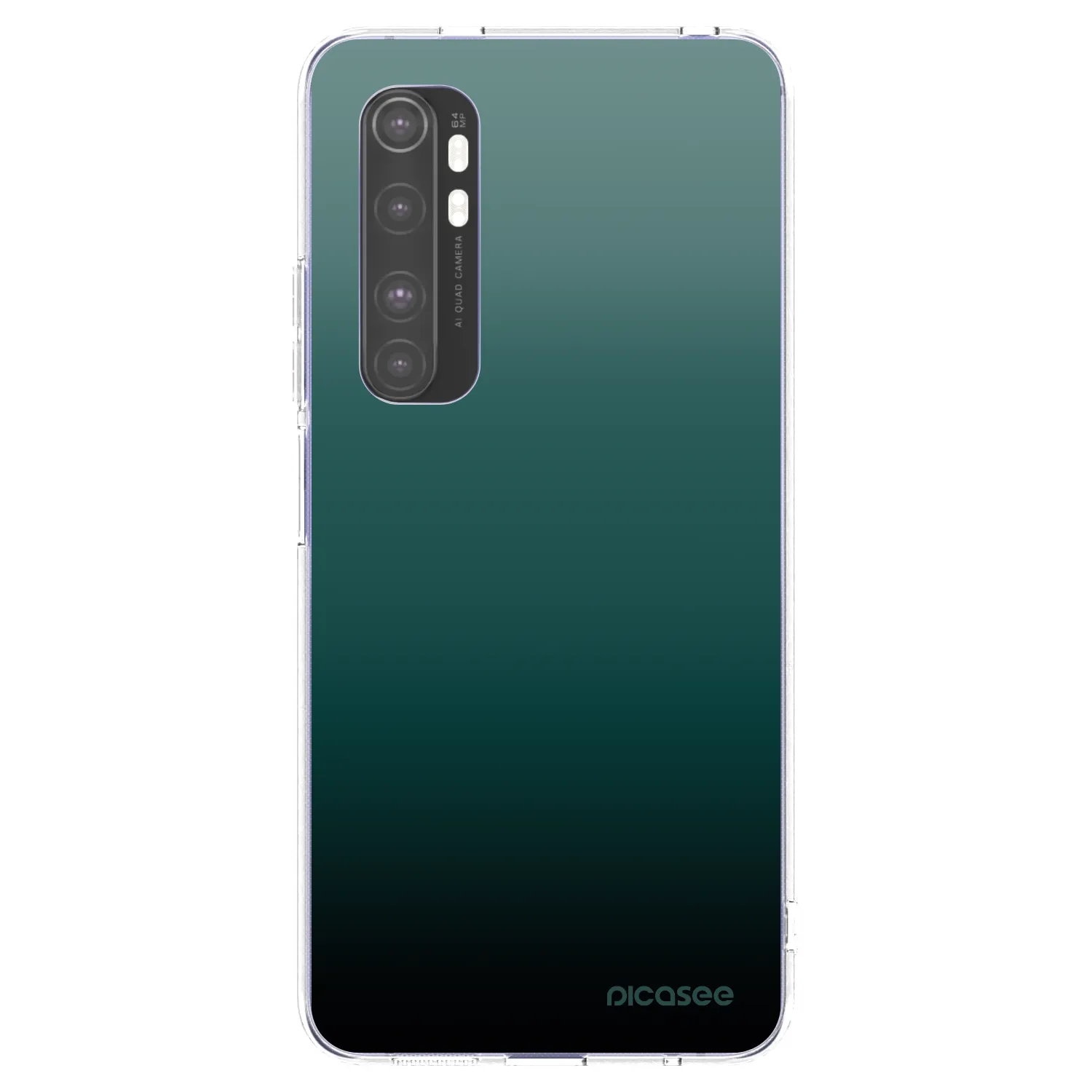 Picasee silikonowe przeźroczyste etui na Xiaomi Mi Note 10 Lite - Verdant Fade